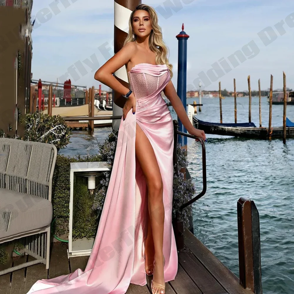 Summer Elegant Off Shoulder Sleeveless High Split Fairy Dresses Chic Princess Dresses Long Birthday Party Evening Dresses Girl
Summer Elegant Off Shoulder Sleeveless High Split Fairy Dresses Chic Princess Dresses Long Birthday Party Evening Dresses Girl