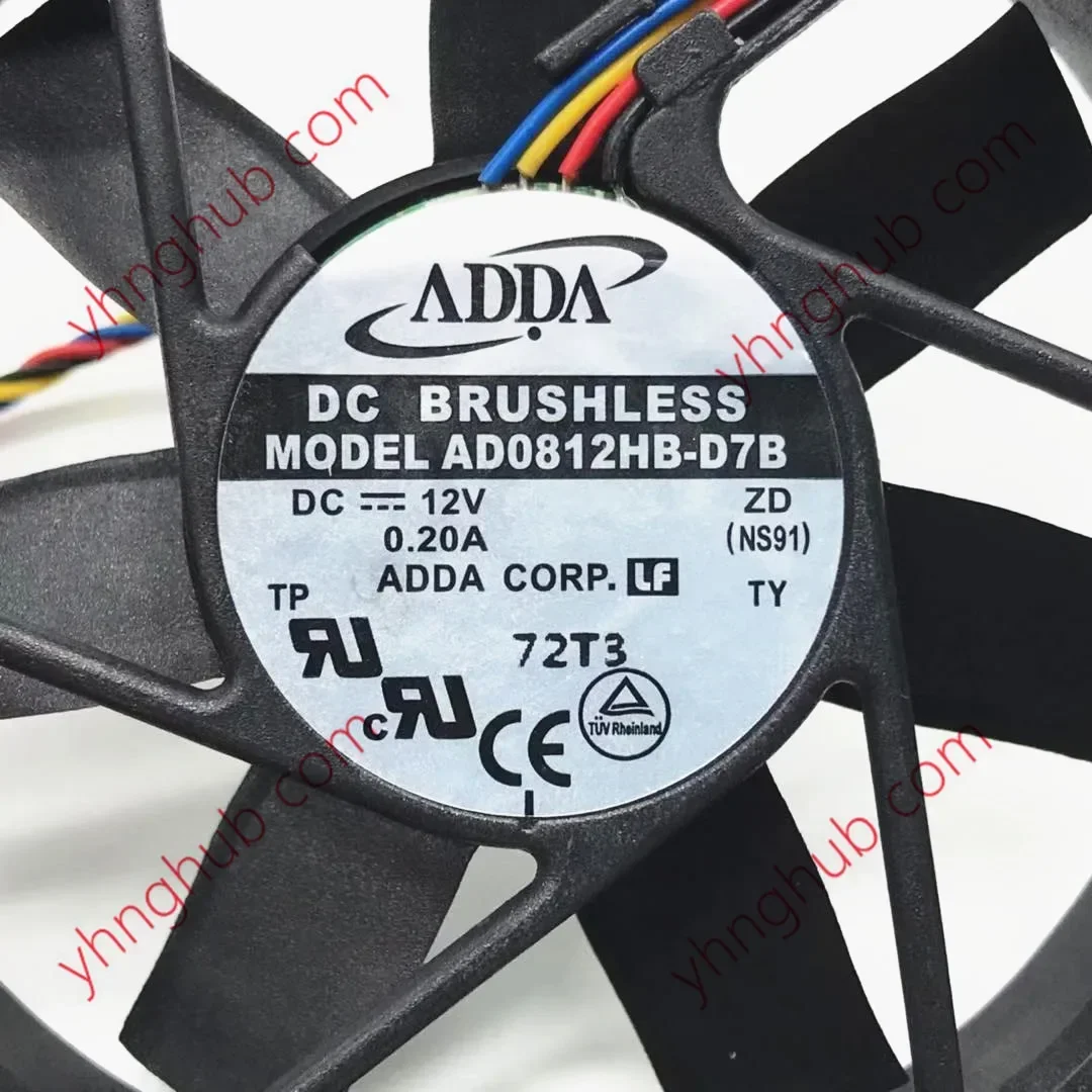 ADDA AD0812HB-D7B DC 12 В 0,20 А 80x80x15 мм 4-проводной охлаждающий вентилятор для сервера
ADDA AD0812HB-D7B DC 12 В 0,20 А 80x80x15 мм 4-проводной охлаждающий вентилятор для сервера