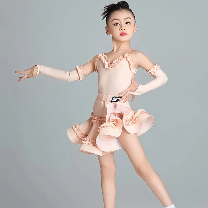 New Latin Dance Practice Dress Professional Performance Dress Split Set Girls' High end Strap dance skirt
New Latin Dance Practice Dress Professional Performance Dress Split Set Girls' High end Strap dance skirt