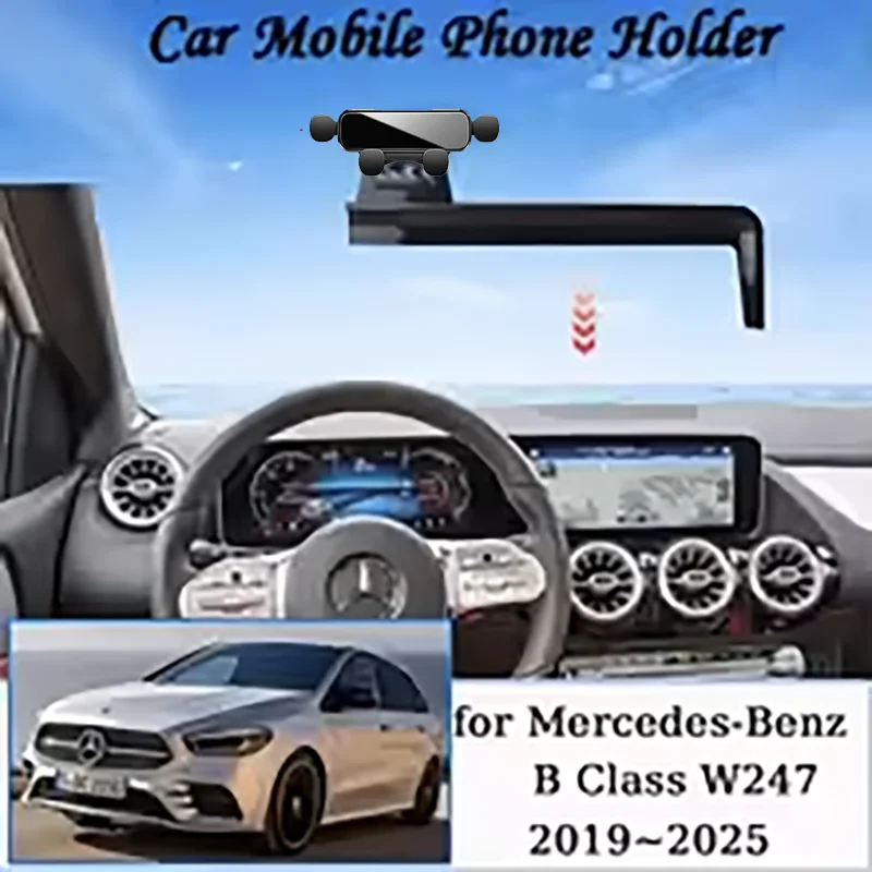 Car Mount for Mercedes-Benz B Class W247 2019~2025 Wireless Charger Mobile Phone Holder MagSafe Bracket Gravity Stand Accessorie
Car Mount for Mercedes-Benz B Class W247 2019~2025 Wireless Charger Mobile Phone Holder MagSafe Bracket Gravity Stand Accessorie
