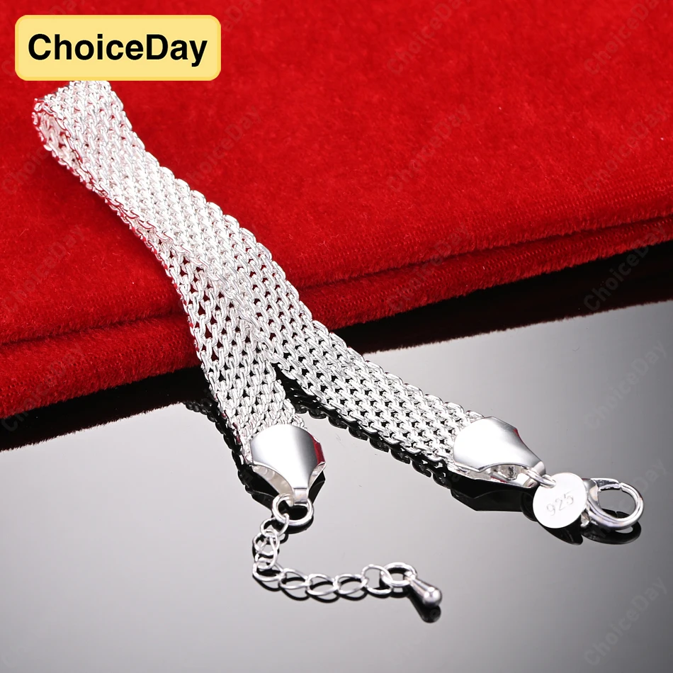 ChoiceDay 8 Inch 925 Sterling Silver 20cm Women's Delicate Braided Bracelet Accessories Jewelry Wedding Party
ChoiceDay 8 Inch 925 Sterling Silver 20cm Women's Delicate Braided Bracelet Accessories Jewelry Wedding Party