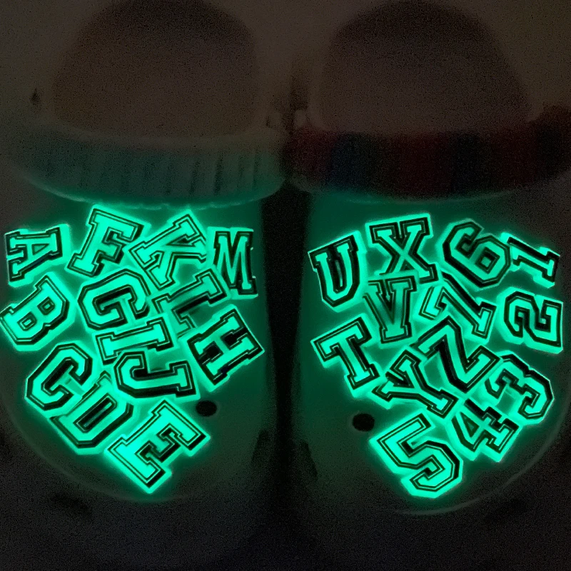 Shoes Charms for Girls Boys Charm Letter Number Decoration Glow in the Dark Clog Shoes Bracelet Wristband Accessories 1PCS
Shoes Charms for Girls Boys Charm Letter Number Decoration Glow in the Dark Clog Shoes Bracelet Wristband Accessories 1PCS