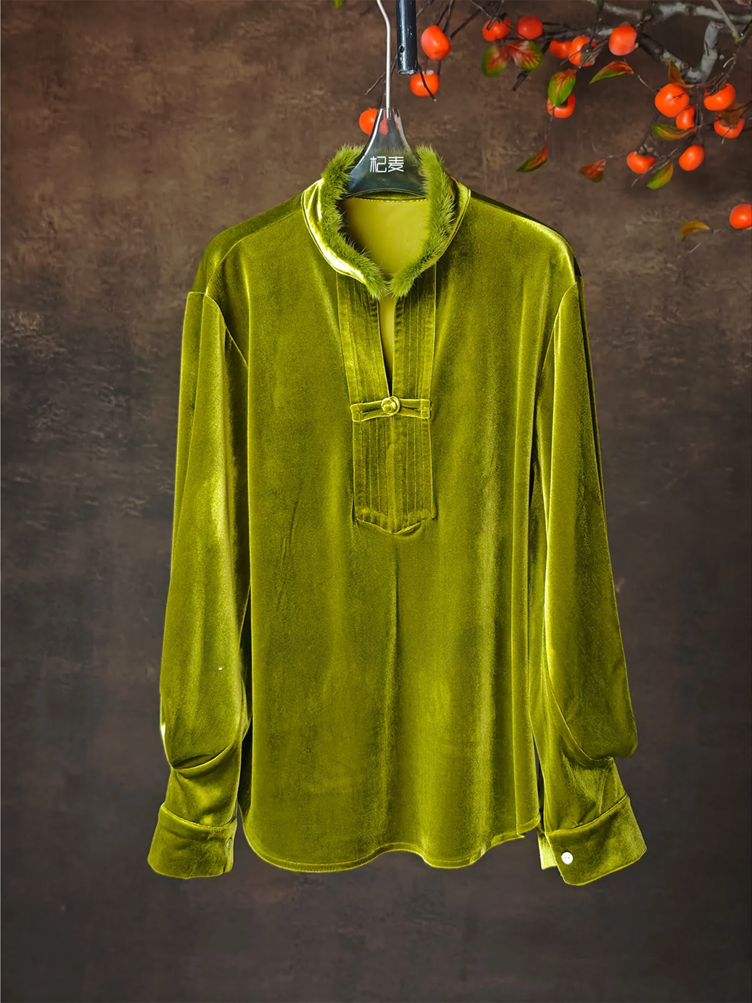 Ele Original Design Long Sve Stand Collar irt Faionable Chinese Sle Women's Loose Fit irt Autumn Winter Outfit
Ele Original Design Long Sve Stand Collar irt Faionable Chinese Sle Women's Loose Fit irt Autumn Winter Outfit