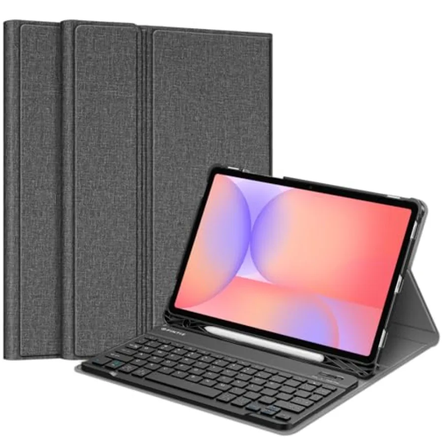 Keyboard Case for Samsung Galaxy Tab S10 Lite/ S10 FE/ S9 FE 5G 10.9 Inch/Tab S9 11 Inch with S Pen Holder Slim Stand Cover Det
Keyboard Case for Samsung Galaxy Tab S10 Lite/ S10 FE/ S9 FE 5G 10.9 Inch/Tab S9 11 Inch with S Pen Holder Slim Stand Cover Det