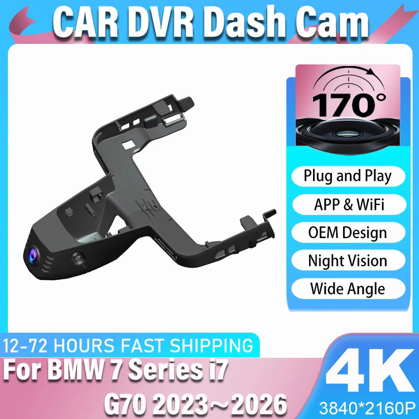 For BMW 7 Series i7 G70 2023~2026 Front and Rear Dash Cam for Car Camera Recorder Dashcam WIFI Car Dvr Recording Devices
For BMW 7 Series i7 G70 2023~2026 Front and Rear Dash Cam for Car Camera Recorder Dashcam WIFI Car Dvr Recording Devices