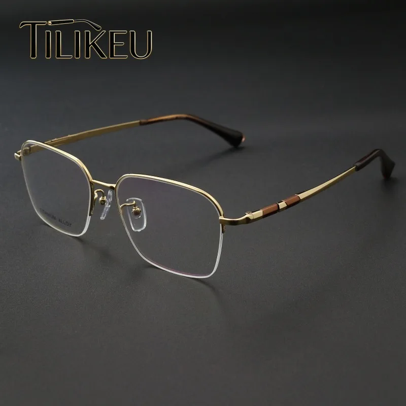 2026 Business Men's Pure Titanium Semi-Rimless Glasses Frame Luxury Daily Computer Office Square Fashion Men's Eyeglasses Frame
2026 Business Men's Pure Titanium Semi-Rimless Glasses Frame Luxury Daily Computer Office Square Fashion Men's Eyeglasses Frame