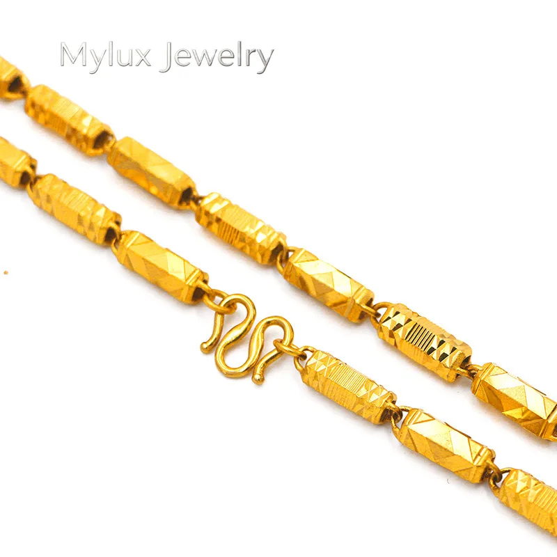 Mylux Jewelry Euro 9999 24K real gold men's necklace solid hexagonal 6mm60cm necklace tycoon necklace domineering car flower
Mylux Jewelry Euro 9999 24K real gold men's necklace solid hexagonal 6mm60cm necklace tycoon necklace domineering car flower