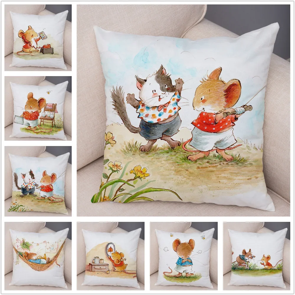 Home decoration watercolor cute cartoon pillow sleeve animal children story printed pillow case funda de almohada
Home decoration watercolor cute cartoon pillow sleeve animal children story printed pillow case funda de almohada