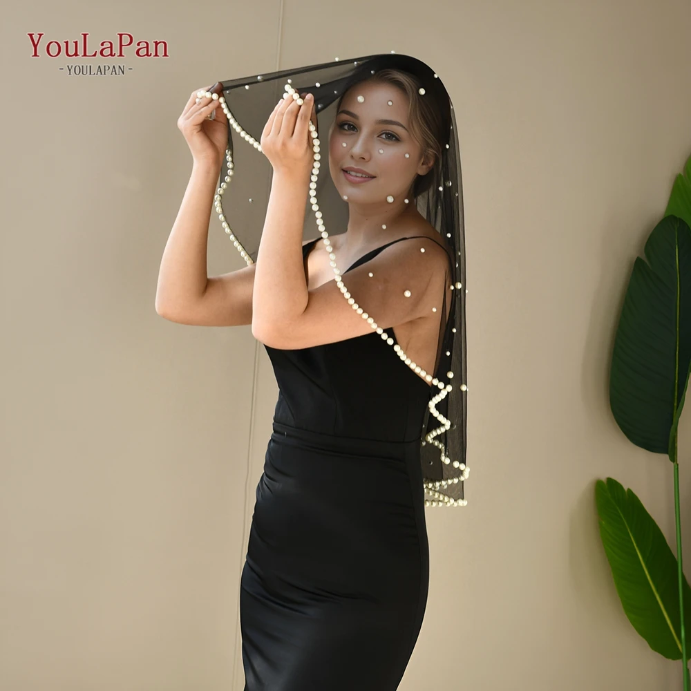YouLaPan V266 Classic Red and Black Bridal Veil Elegant Wedding Accessories Artificial Pearl Blush Veil Short Round No Comb
YouLaPan V266 Classic Red and Black Bridal Veil Elegant Wedding Accessories Artificial Pearl Blush Veil Short Round No Comb