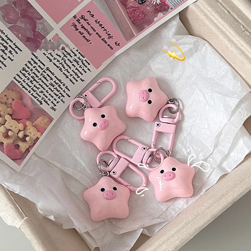 New 1Pc Cute Star Piggy Key Chain Cartoon Pink Star Pig Doll Pendant Key Ring Backpack Charms Car Decoration Bag Accessories
New 1Pc Cute Star Piggy Key Chain Cartoon Pink Star Pig Doll Pendant Key Ring Backpack Charms Car Decoration Bag Accessories