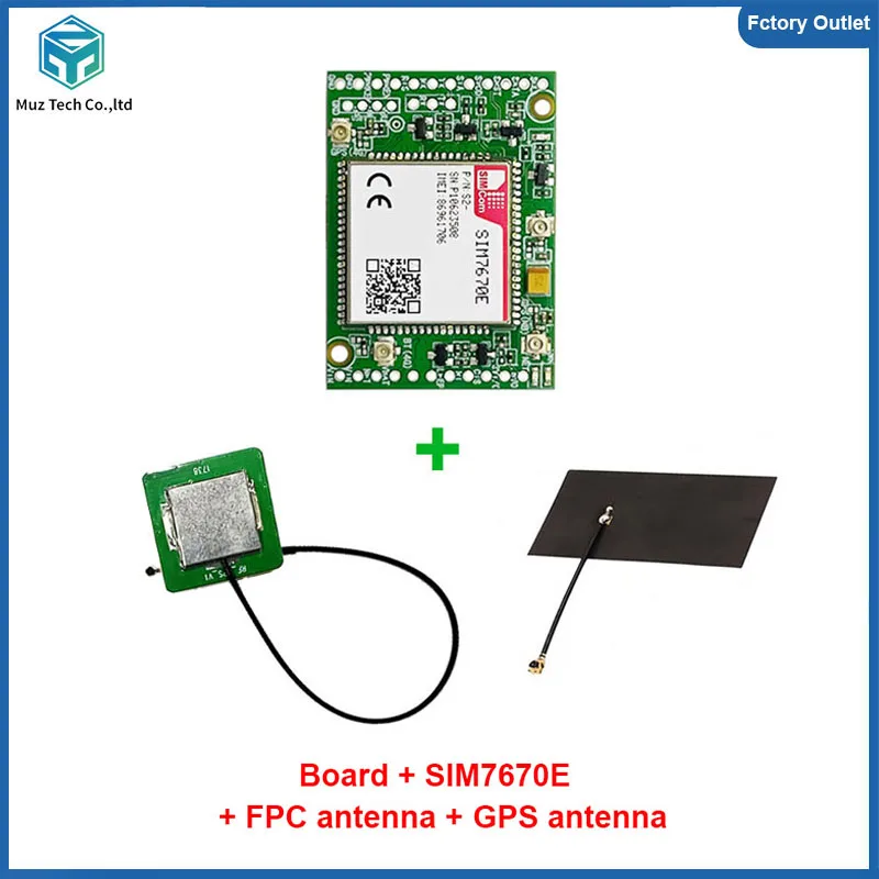 SIM7670E Development Board 4G LTE CAT1 Module Support data/GPS (optional) dual-row pin Core Board
SIM7670E Development Board 4G LTE CAT1 Module Support data/GPS (optional) dual-row pin Core Board