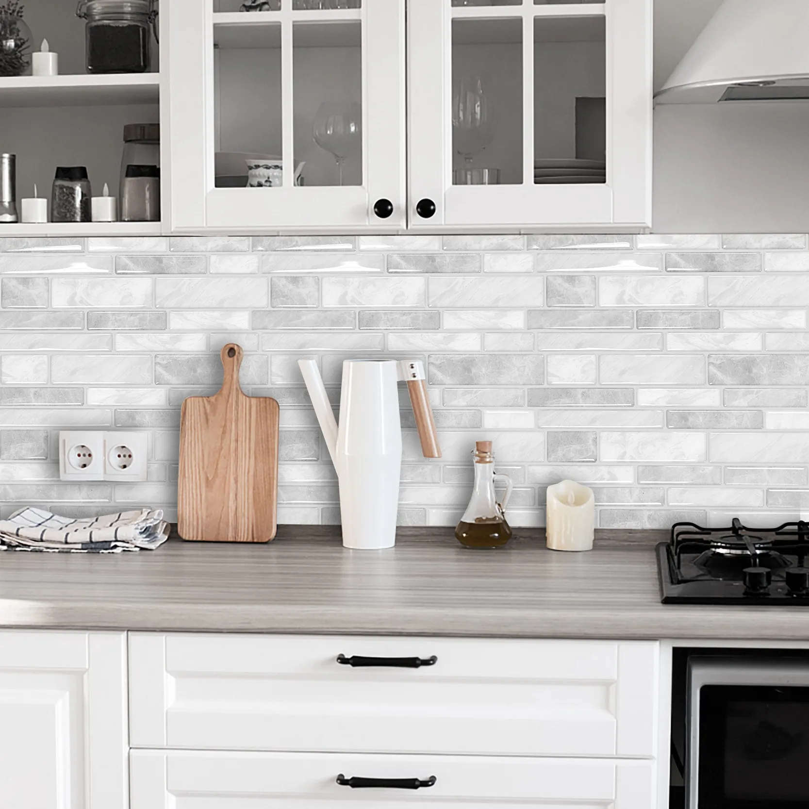 5 Pack Elegant Ivor Peel and Stick Tiles 12x12 Inch Luxe 3D Self Adhesive Backsplash Waterproof Stain Resistant Wall Tile for Sp
5 Pack Elegant Ivor Peel and Stick Tiles 12x12 Inch Luxe 3D Self Adhesive Backsplash Waterproof Stain Resistant Wall Tile for Sp