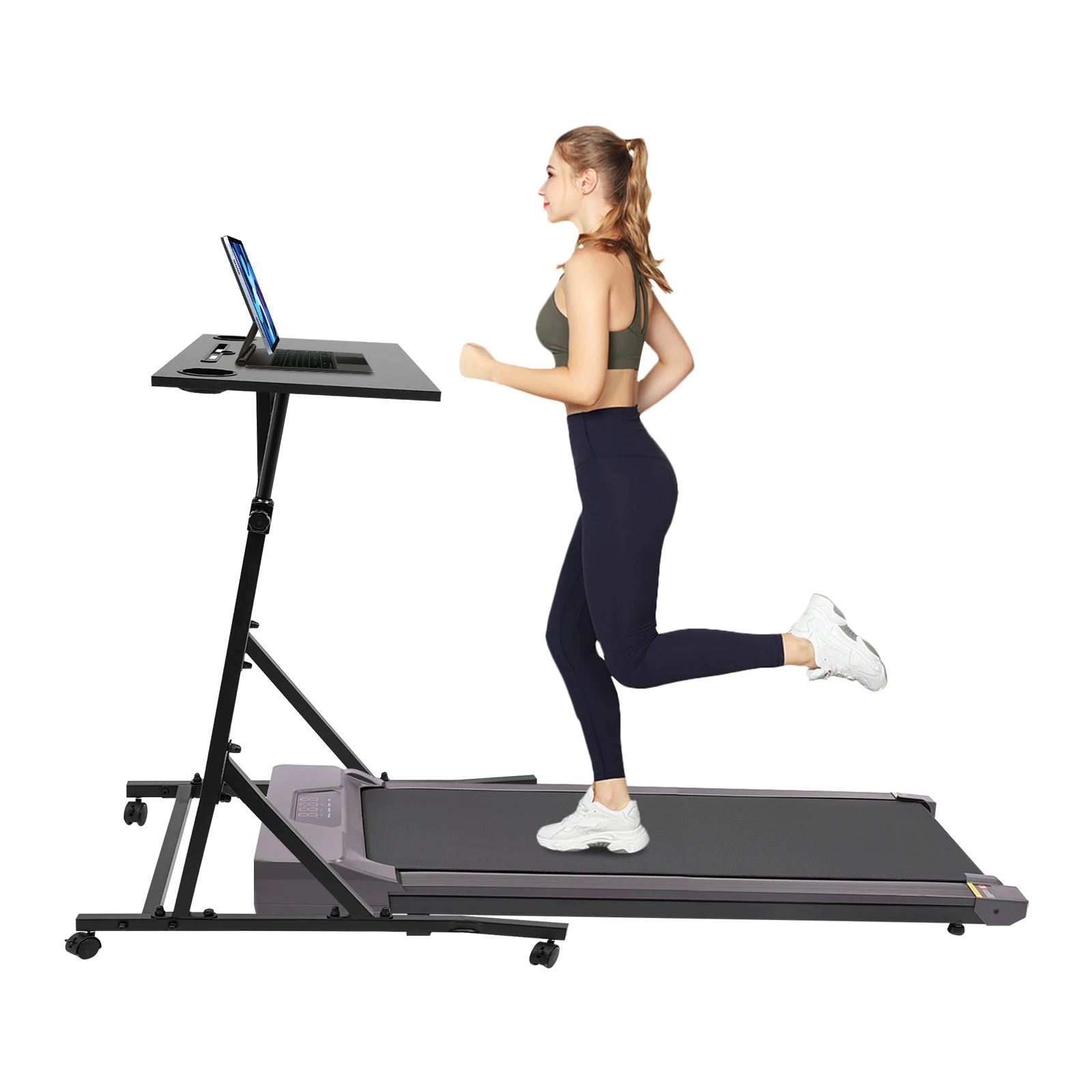 Регулируемый велосипедный тренажер для фитнеса Стол для велотренажера с 2 подстаканниками и 4-колесным столом для езды на велосипеде в помещении
Регулируемый велосипедный тренажер для фитнеса Стол для велотренажера с 2 подстаканниками и 4-колесным столом для езды на велосипеде в помещении