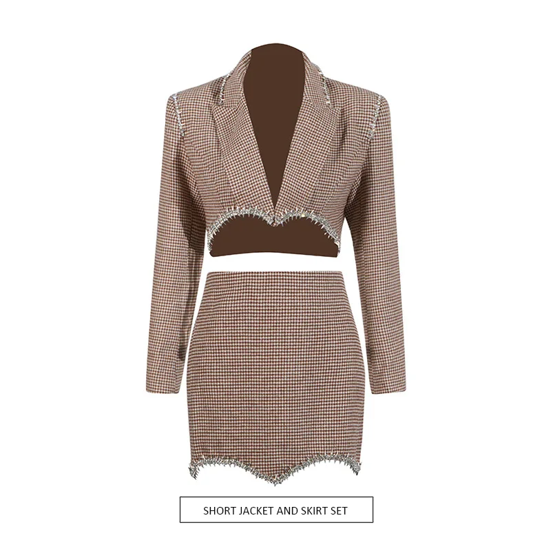 2025 new heavy industry nail bead design two-piece short suit jacket + high waist skirt women fashion suit
2025 new heavy industry nail bead design two-piece short suit jacket + high waist skirt women fashion suit