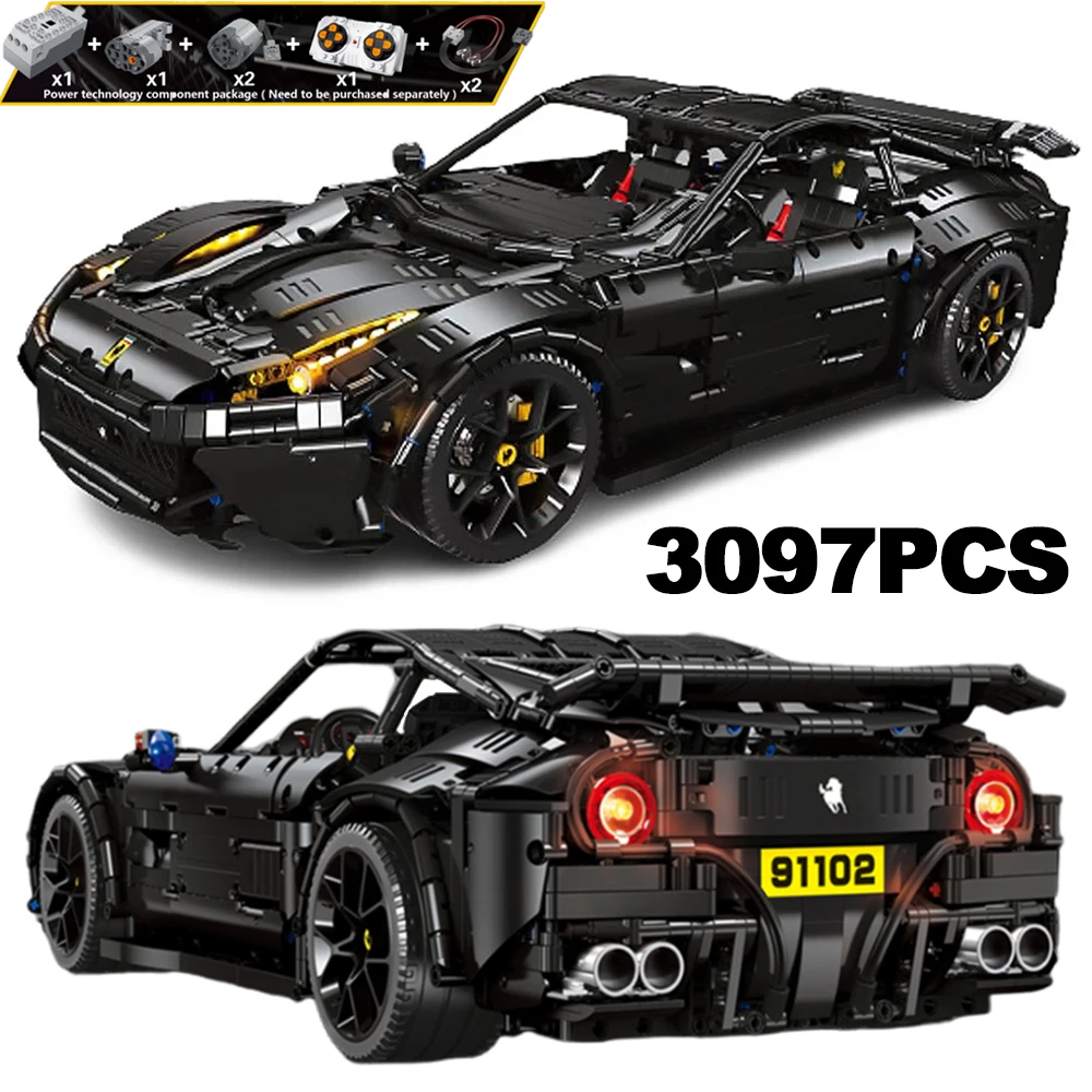 3097PCS High-Tech Moc F12 Super Sport Black Racing Car Building Blocks Power Model RSR Vehicle Bricks Toys Kid Adult For Gifts
3097PCS High-Tech Moc F12 Super Sport Black Racing Car Building Blocks Power Model RSR Vehicle Bricks Toys Kid Adult For Gifts