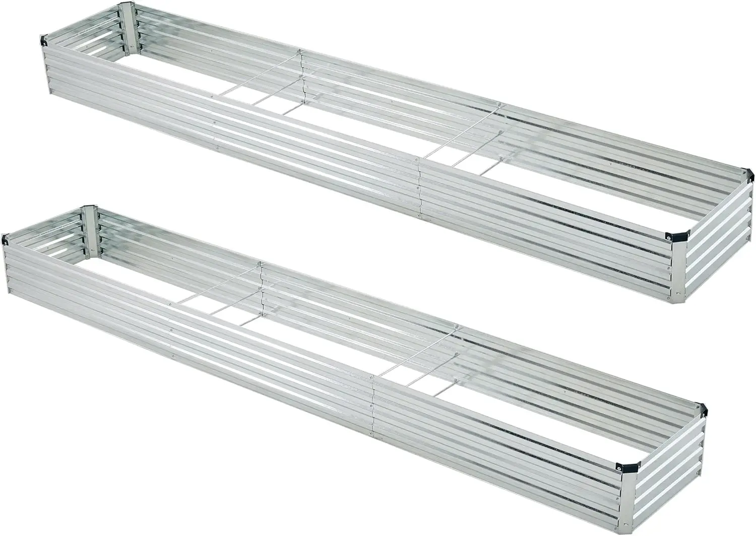 12x2x1ft Galvanized Raised Garden Bed 2 Pack, Outdoor Metal Planter Box for Vegetables Flowers Herbs, Silver
12x2x1ft Galvanized Raised Garden Bed 2 Pack, Outdoor Metal Planter Box for Vegetables Flowers Herbs, Silver