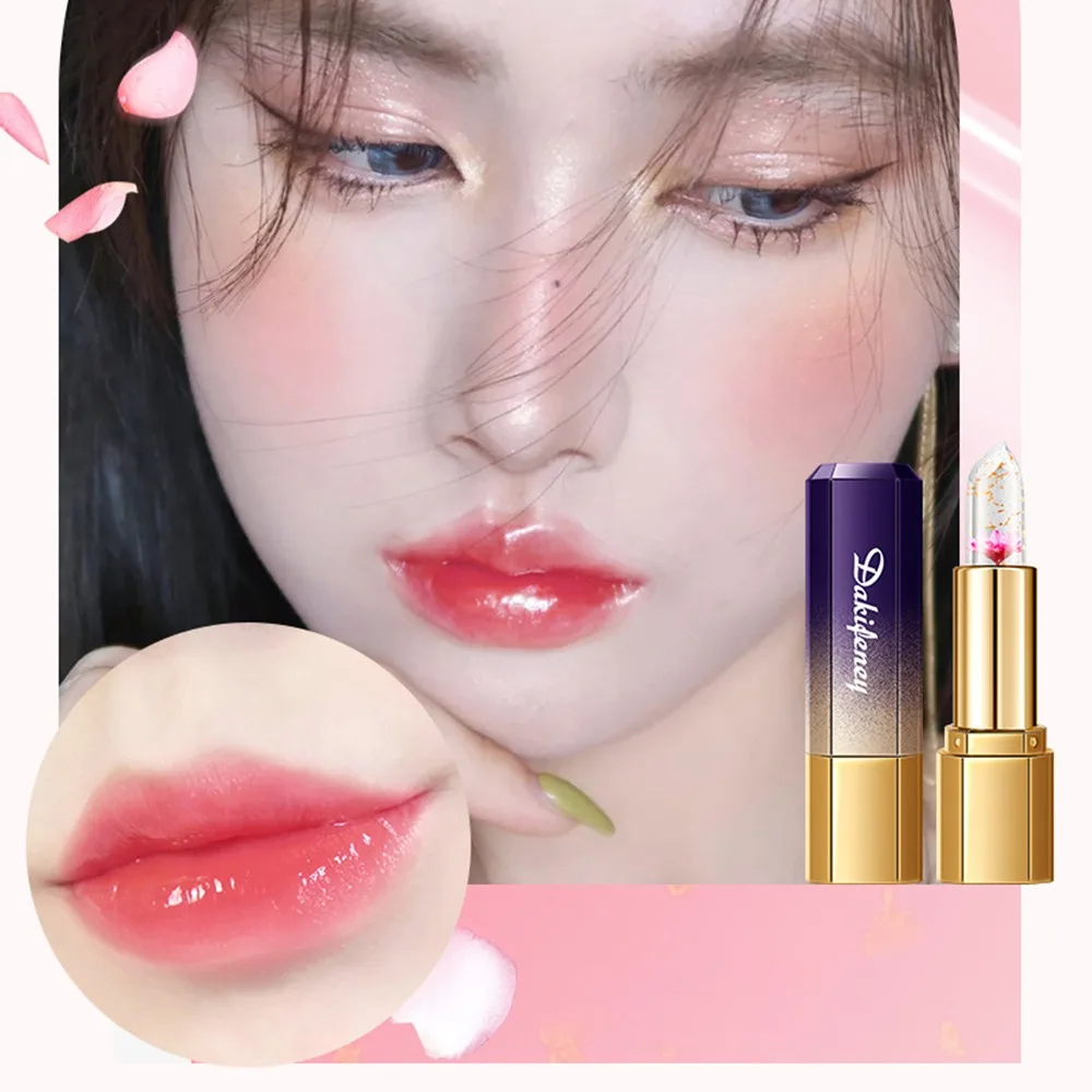 Transparent Jelly Flower Lipstick Nourishing Long Lasting Lip Balm Non-stick Cup Moisturizing Gold Foil Lipstick for Women
Transparent Jelly Flower Lipstick Nourishing Long Lasting Lip Balm Non-stick Cup Moisturizing Gold Foil Lipstick for Women