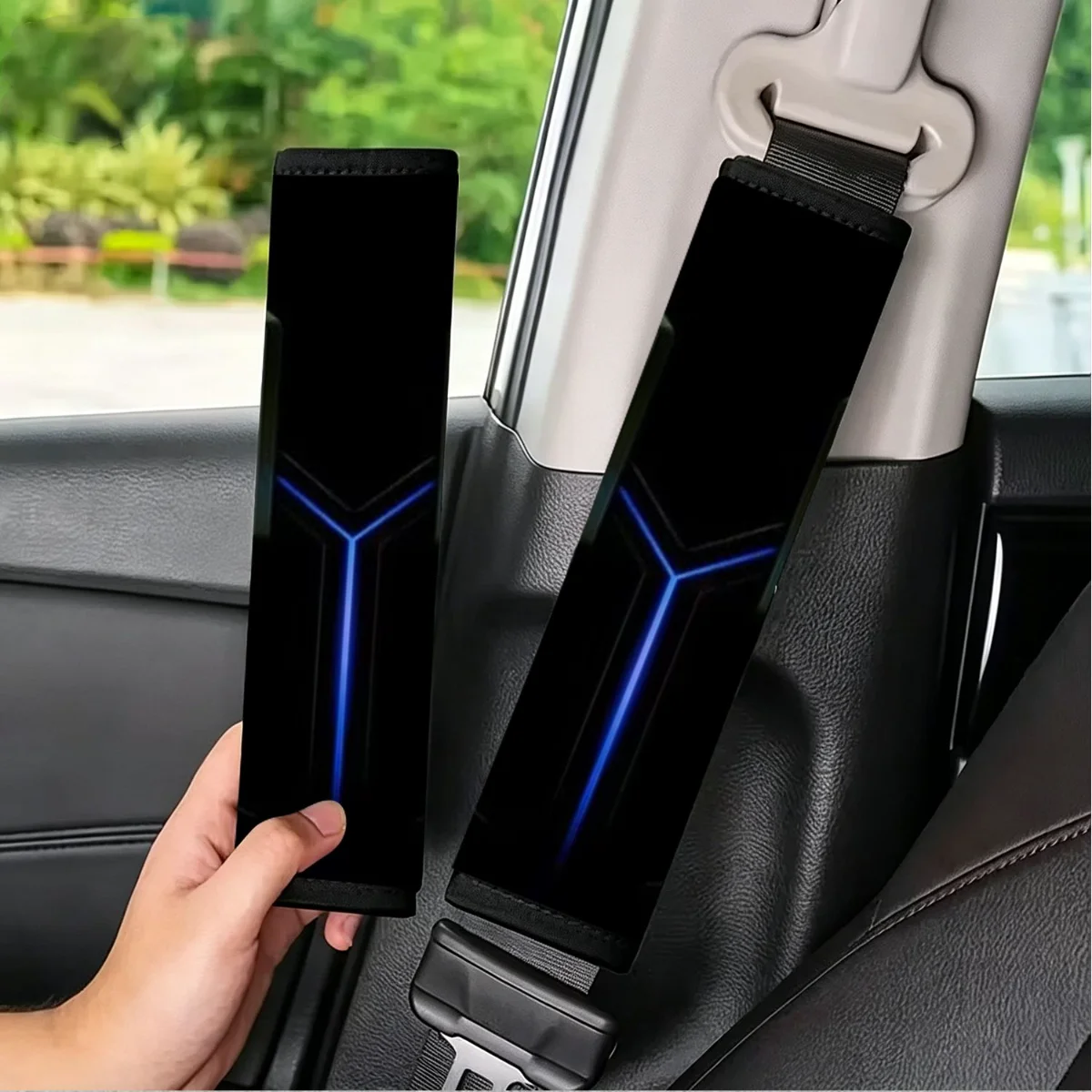 Blue Tech Geometric Line Print Soft Car Seat Belt Shoulder Pad Comfort Anti Abrasion Safety Strap Protector For Sedan CUV SUV
Blue Tech Geometric Line Print Soft Car Seat Belt Shoulder Pad Comfort Anti Abrasion Safety Strap Protector For Sedan CUV SUV