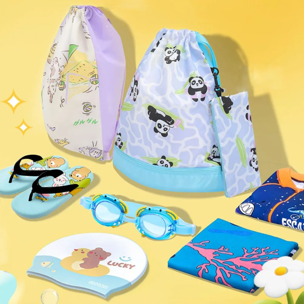 Waterproof Children's Swimming Bag Dry Wet Separation Beam Mouth Kids Beach Bag Drawstring Cartoon Swimm Storage Bag
Waterproof Children's Swimming Bag Dry Wet Separation Beam Mouth Kids Beach Bag Drawstring Cartoon Swimm Storage Bag