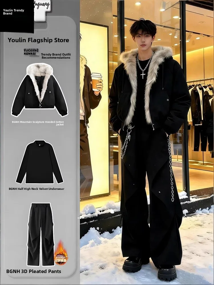 Мужская зимняя куртка-худи из утолщенного хлопка в американском стиле, модная повседневная одежда, удлиненная, на молнии
Мужская зимняя куртка-худи из утолщенного хлопка в американском стиле, модная повседневная одежда, удлиненная, на молнии