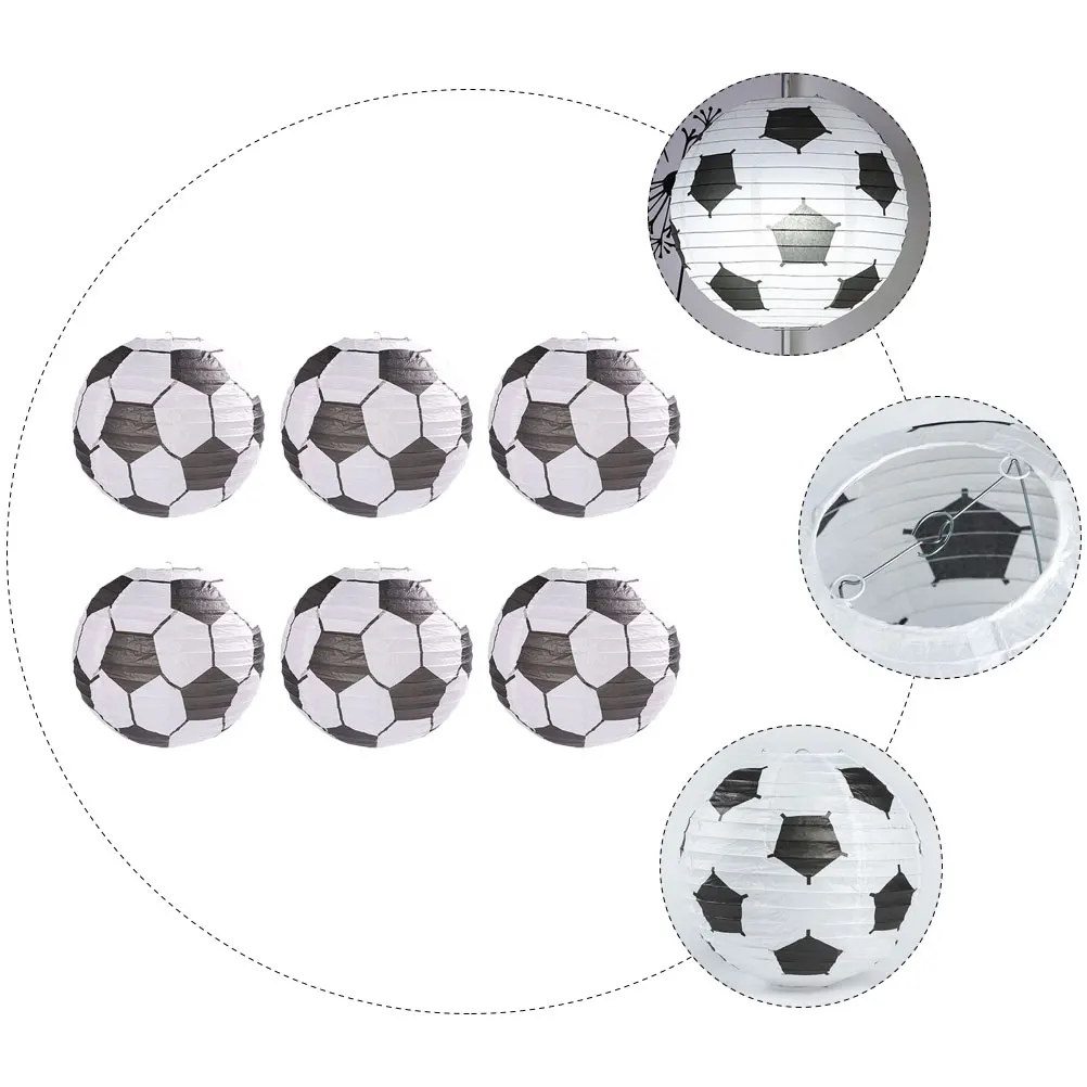 6pcs Paper Lantern 20cm Decorative Hanging for Party DIY Home Football Shape Lanterns Garden Stable Practical
6pcs Paper Lantern 20cm Decorative Hanging for Party DIY Home Football Shape Lanterns Garden Stable Practical
