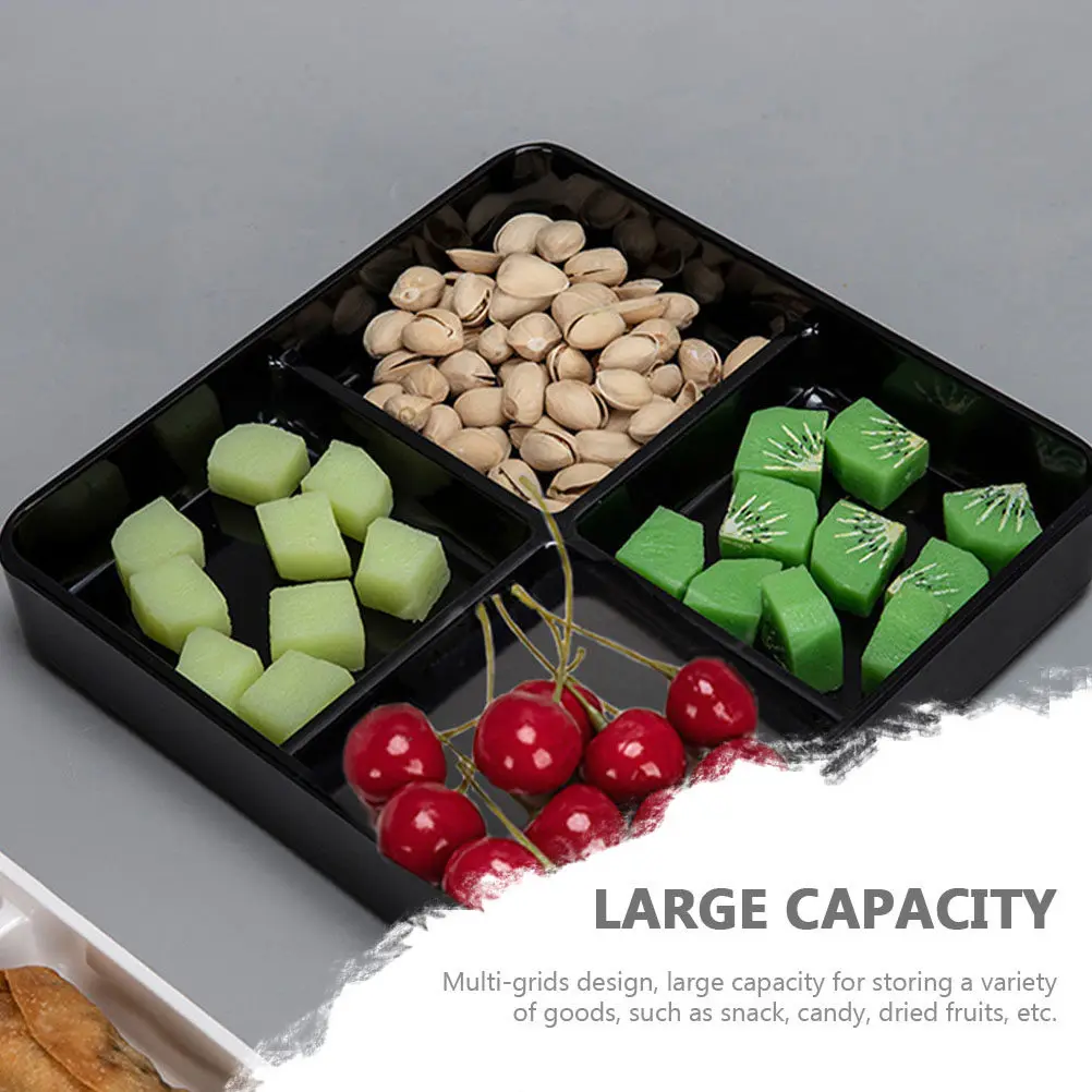 Four Grid Divided Appetizer Serving Plate Multipurpose Food Dish for Hot Pot Snacks Desserts Afternoon Tea Dry Fruits Storage
Four Grid Divided Appetizer Serving Plate Multipurpose Food Dish for Hot Pot Snacks Desserts Afternoon Tea Dry Fruits Storage