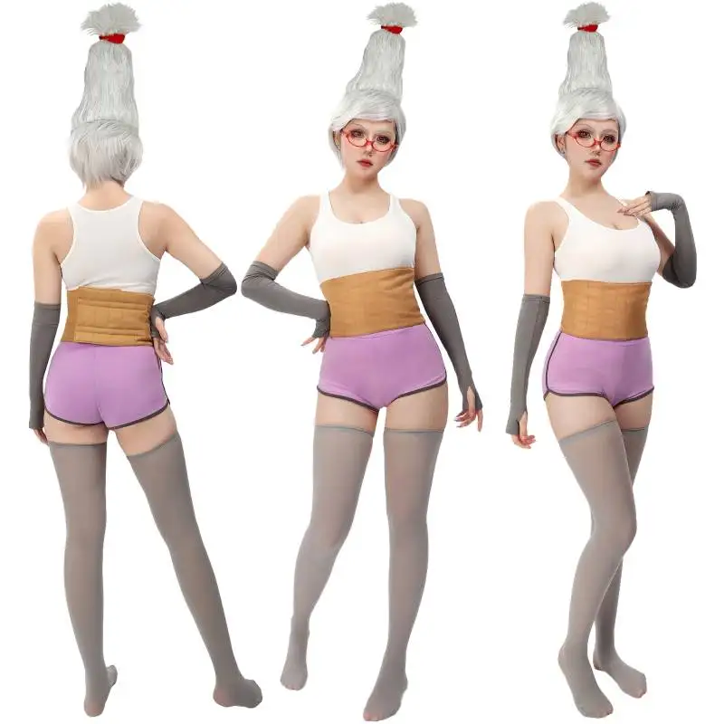 Anime Ayase Seiko Cosplay Costume Dan Da Dan Ayase Momo's Grandmother Vest Shorts And Free Glasses Comic-con Seiko Costumes
Anime Ayase Seiko Cosplay Costume Dan Da Dan Ayase Momo's Grandmother Vest Shorts And Free Glasses Comic-con Seiko Costumes