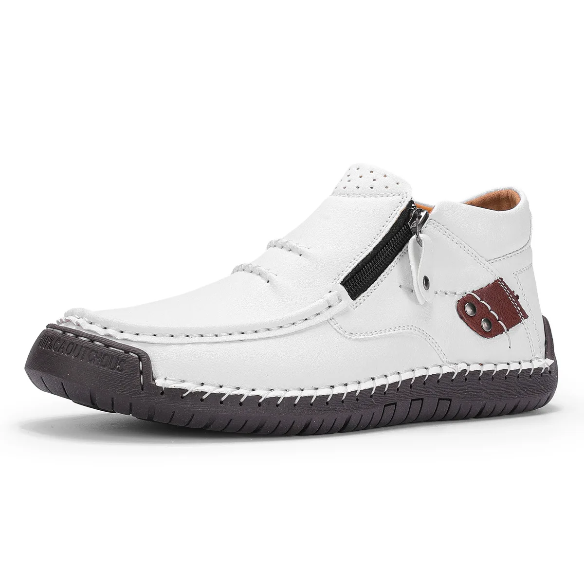 Обувь, уличная повседневная обувь, однопедальные кожаные туфли на плоской подошве, прошитые вручную, высокие, большого размера
Обувь, уличная повседневная обувь, однопедальные кожаные туфли на плоской подошве, прошитые вручную, высокие, большого размера