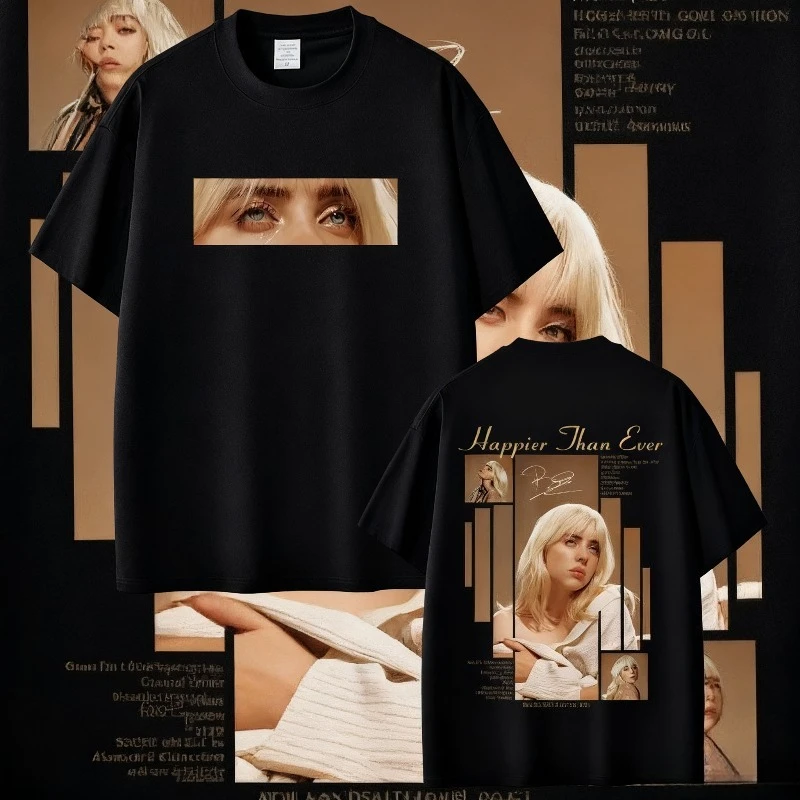 2025 Summer Happier Than Ever Men Fashion Pop Music Short Sleeve Unisex Hip Hop 100% Pure Cotton Printed T-shirt Streetwear
2025 Summer Happier Than Ever Men Fashion Pop Music Short Sleeve Unisex Hip Hop 100% Pure Cotton Printed T-shirt Streetwear