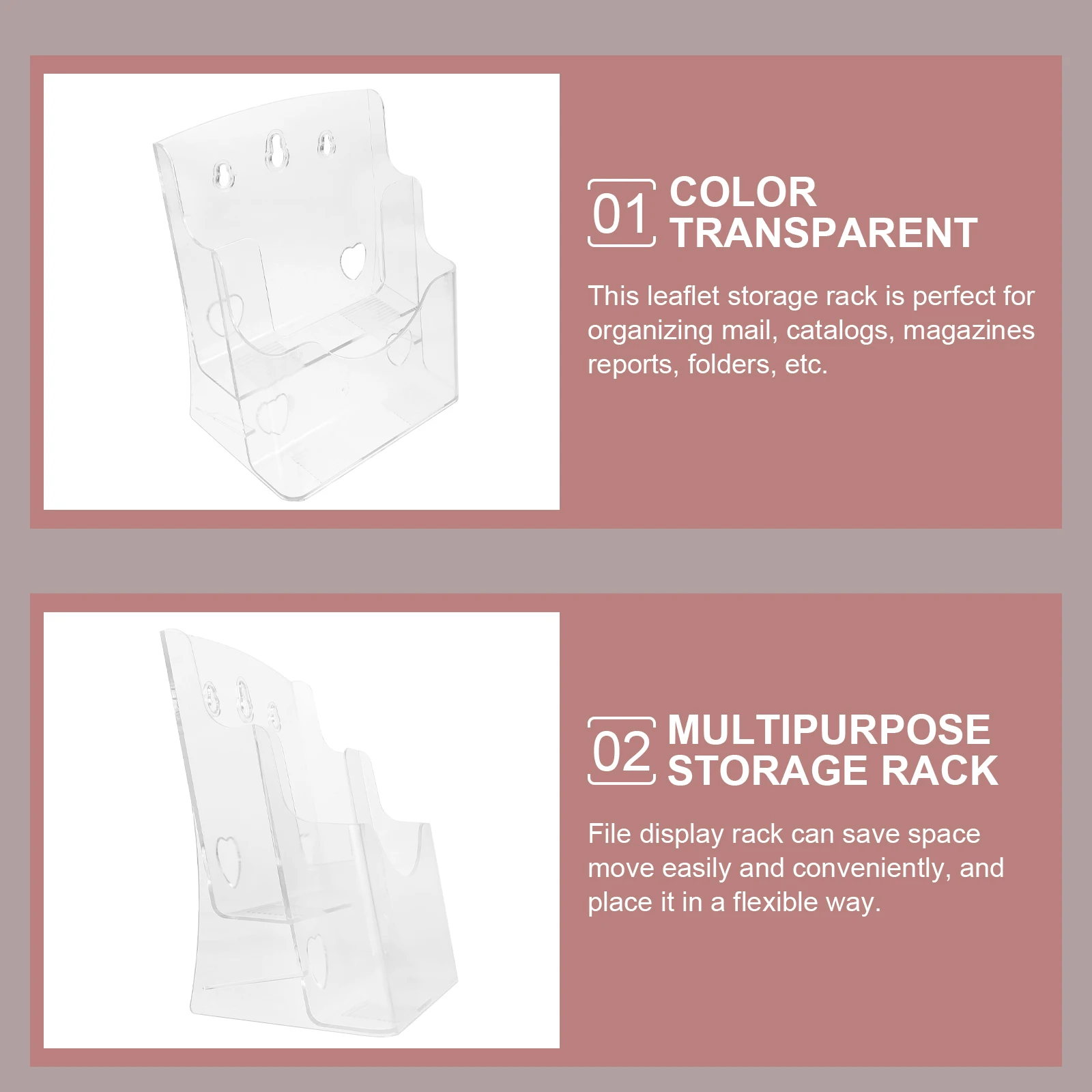 A5 Acrylic Brochure Display 2 Tier Countertop Stand Durable Modern Design Trade Shows
A5 Acrylic Brochure Display 2 Tier Countertop Stand Durable Modern Design Trade Shows