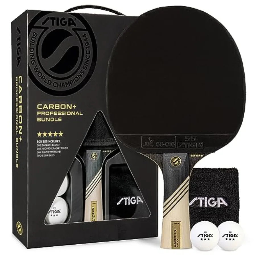 Carbon+ Bundle Ping Pong Paddle Set 7-ply Extra Light Carbon Fiber Blade 2mm Premium Sponge Concave Pro Handle 2 3-Star Tournam
Carbon+ Bundle Ping Pong Paddle Set 7-ply Extra Light Carbon Fiber Blade 2mm Premium Sponge Concave Pro Handle 2 3-Star Tournam