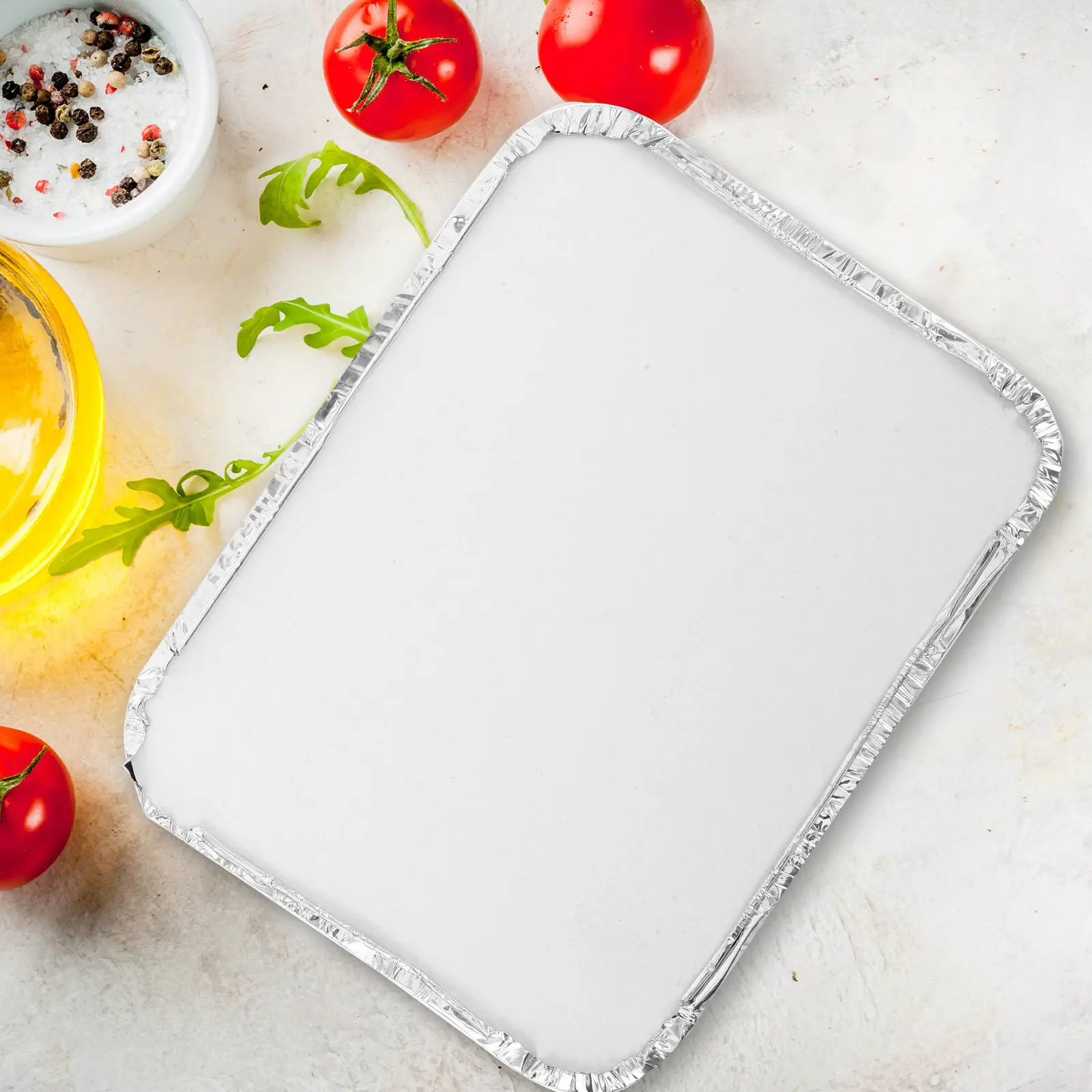 Aluminum Foil Compartment Food Containers Leak Proof Microwave Safe Disposable Lunch Boxes for Takeout Meal Prep
Aluminum Foil Compartment Food Containers Leak Proof Microwave Safe Disposable Lunch Boxes for Takeout Meal Prep