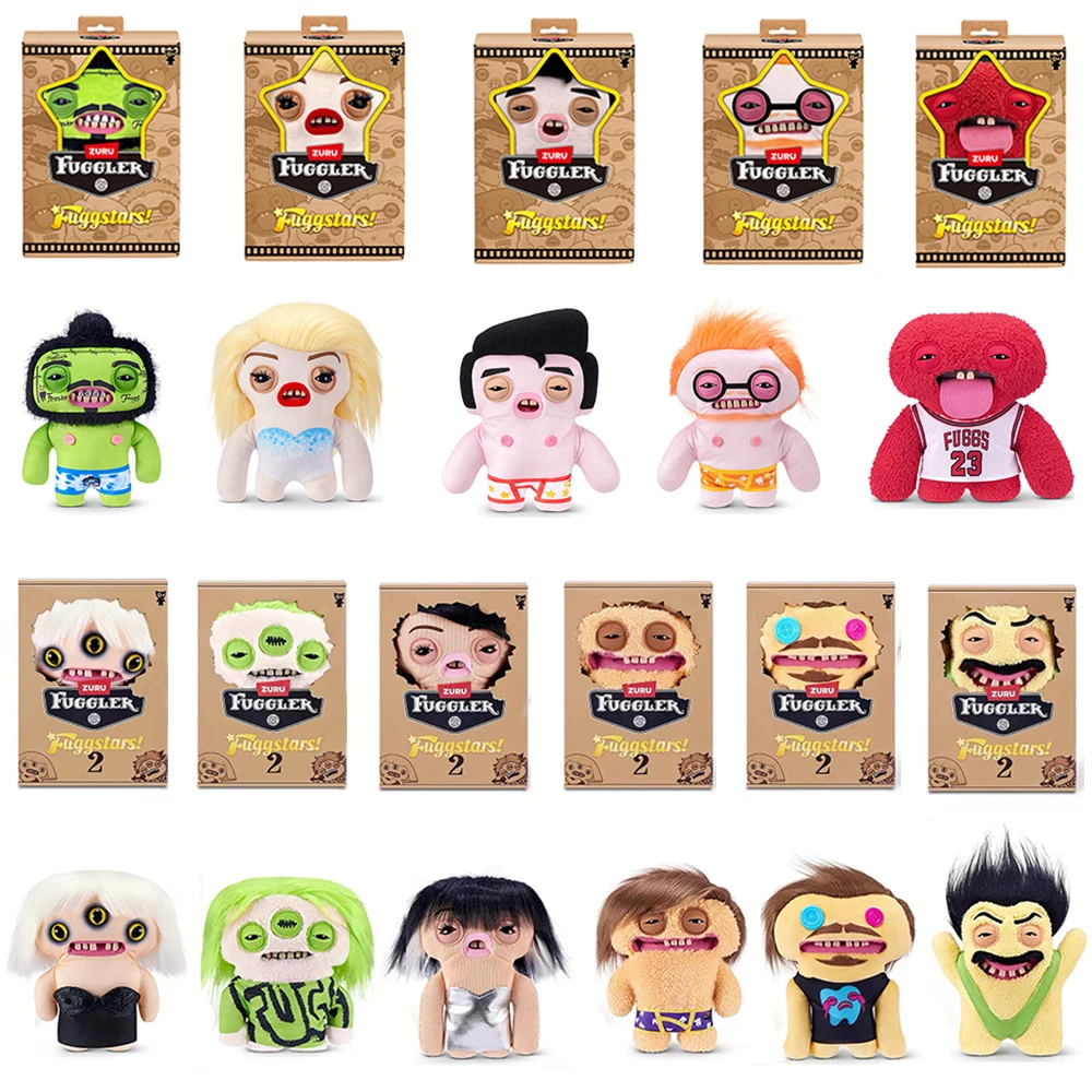 FUGGLER Original Fuggstars Ugly Monster Plush Doll Hollywood Punk Super Stars LADY FUGG EYELISH Soft Stuffed Toy With Box
FUGGLER Original Fuggstars Ugly Monster Plush Doll Hollywood Punk Super Stars LADY FUGG EYELISH Soft Stuffed Toy With Box