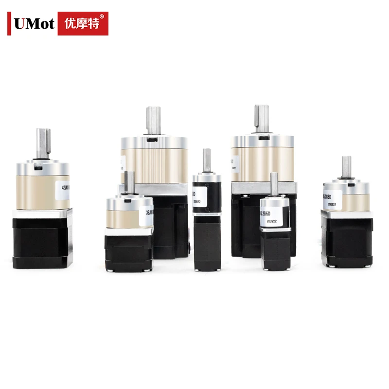 UMOT Nema 17 Planetary Geared Stepper Motor 42*34/42*40mm with Reducer Ratio 1:3.7-1:139 Out Torque 10Nm DC 1.5A for UFO Catcher
UMOT Nema 17 Planetary Geared Stepper Motor 42*34/42*40mm with Reducer Ratio 1:3.7-1:139 Out Torque 10Nm DC 1.5A for UFO Catcher
