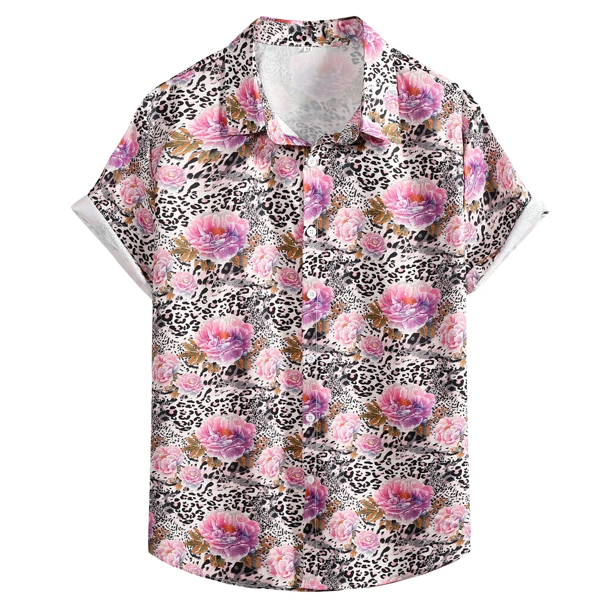 Mens Sexy Pink Leopard Print Summer New Beach Dress Shirts Casual Button Down Hawaiian Floral Shirt Men Party Holiday Clothing
Mens Sexy Pink Leopard Print Summer New Beach Dress Shirts Casual Button Down Hawaiian Floral Shirt Men Party Holiday Clothing