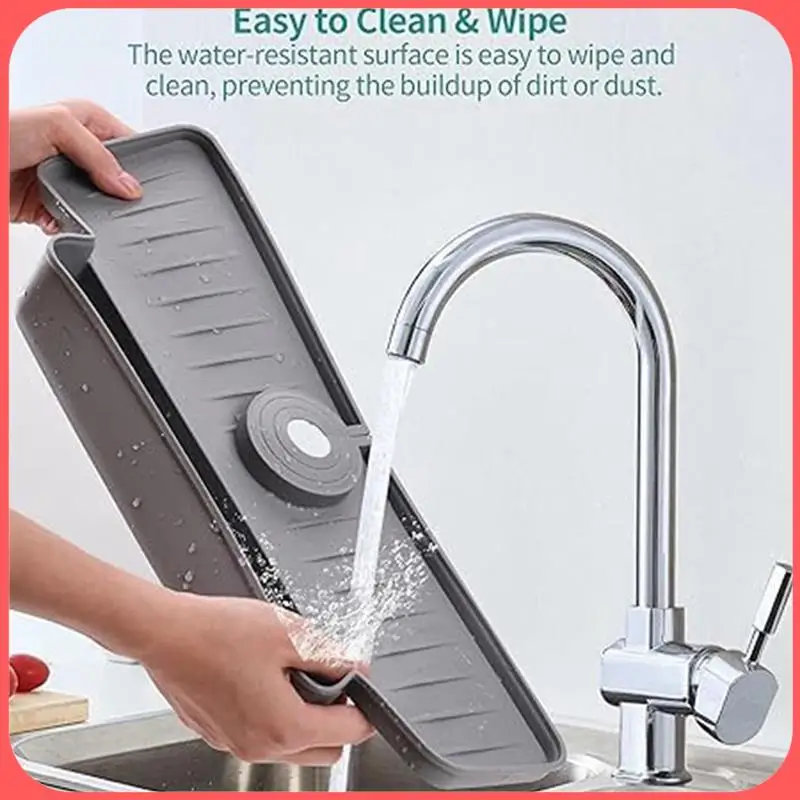 Splash Guard Kitchen Sink Splash Guard Upgraded Faucet Water Catcher Tray Sink Sponge Holder Gray
Splash Guard Kitchen Sink Splash Guard Upgraded Faucet Water Catcher Tray Sink Sponge Holder Gray