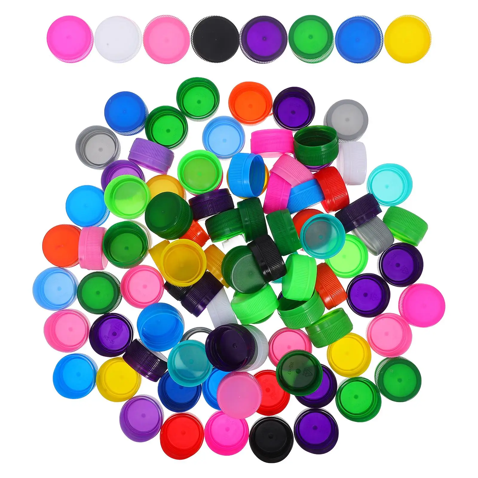100pcs Colorful Bottle Cover Kids DIY Plastic Bottle Caps Bottle Lids Handcraft Material for Kindergarten DIY Projects
100pcs Colorful Bottle Cover Kids DIY Plastic Bottle Caps Bottle Lids Handcraft Material for Kindergarten DIY Projects