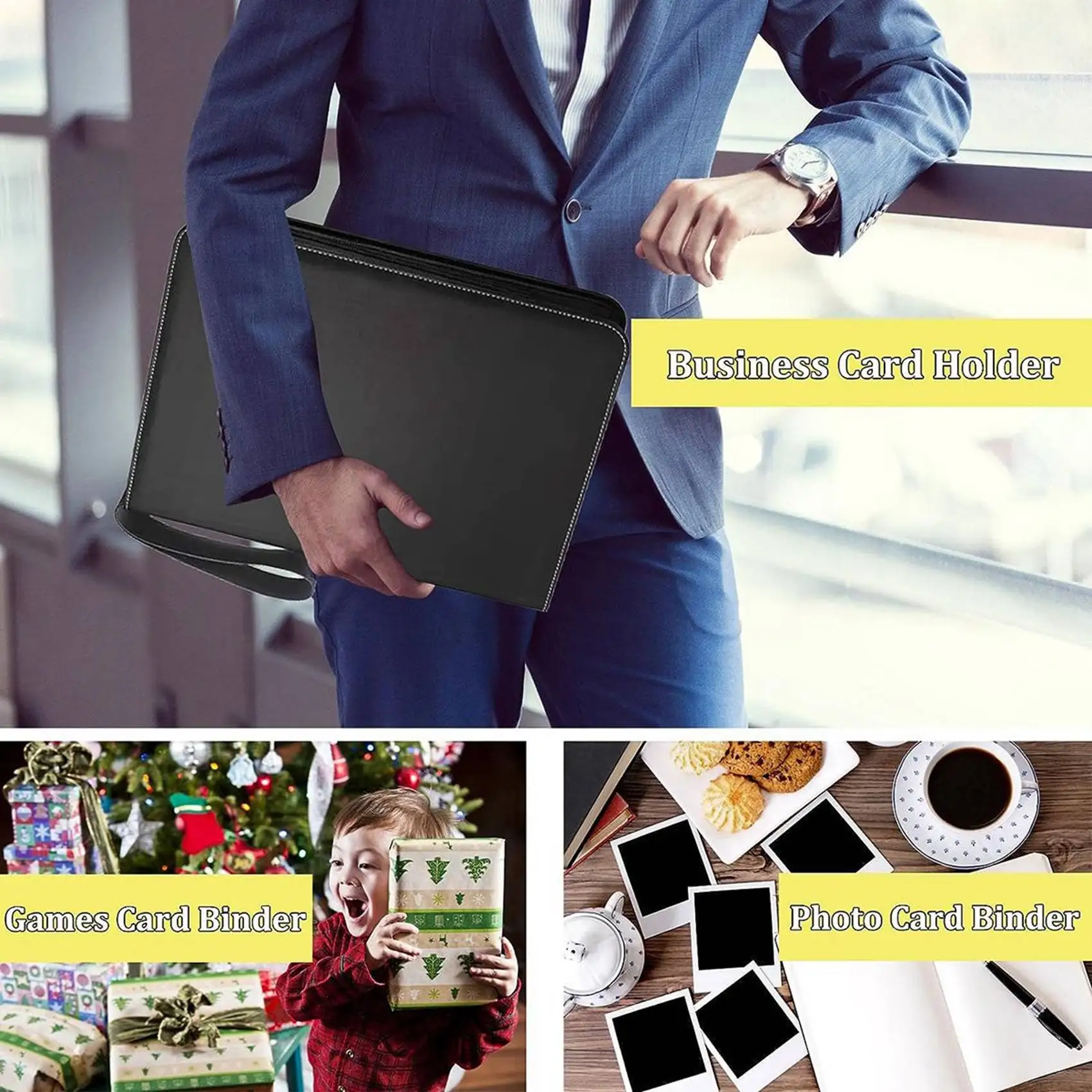 AS62 Trading Card Binder 900 Pockets, 9-Pocket Card Collection Binder,For Game/Football/Baseball Card Black
AS62 Trading Card Binder 900 Pockets, 9-Pocket Card Collection Binder,For Game/Football/Baseball Card Black