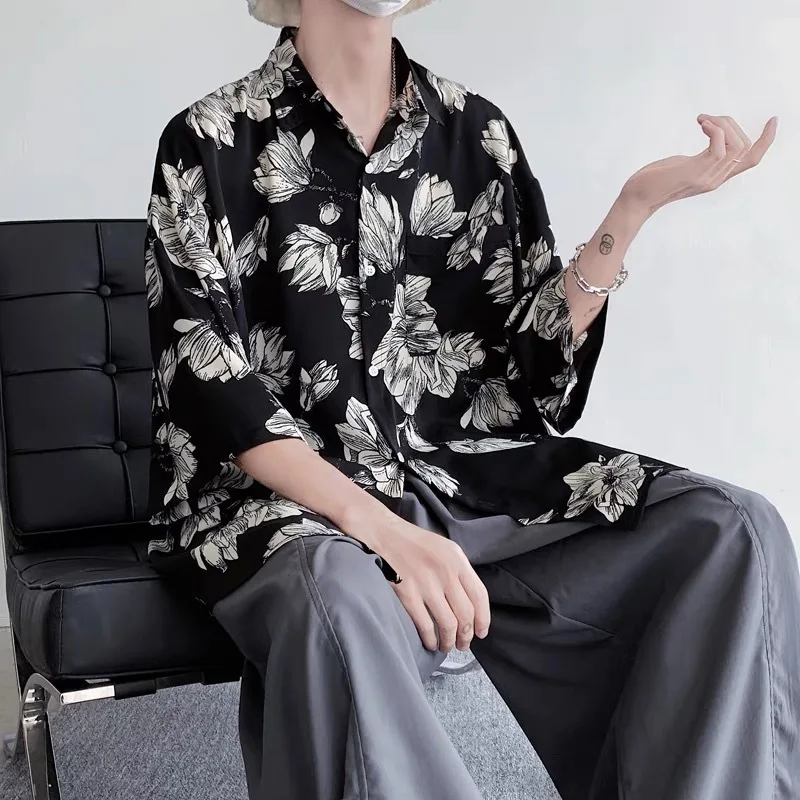 Summer Men's Short Sleeve Shirt with Floral Pattern Breathable Draped Fabric Quick Dry Relaxed Fit Sleeve Length Casual Top
Summer Men's Short Sleeve Shirt with Floral Pattern Breathable Draped Fabric Quick Dry Relaxed Fit Sleeve Length Casual Top