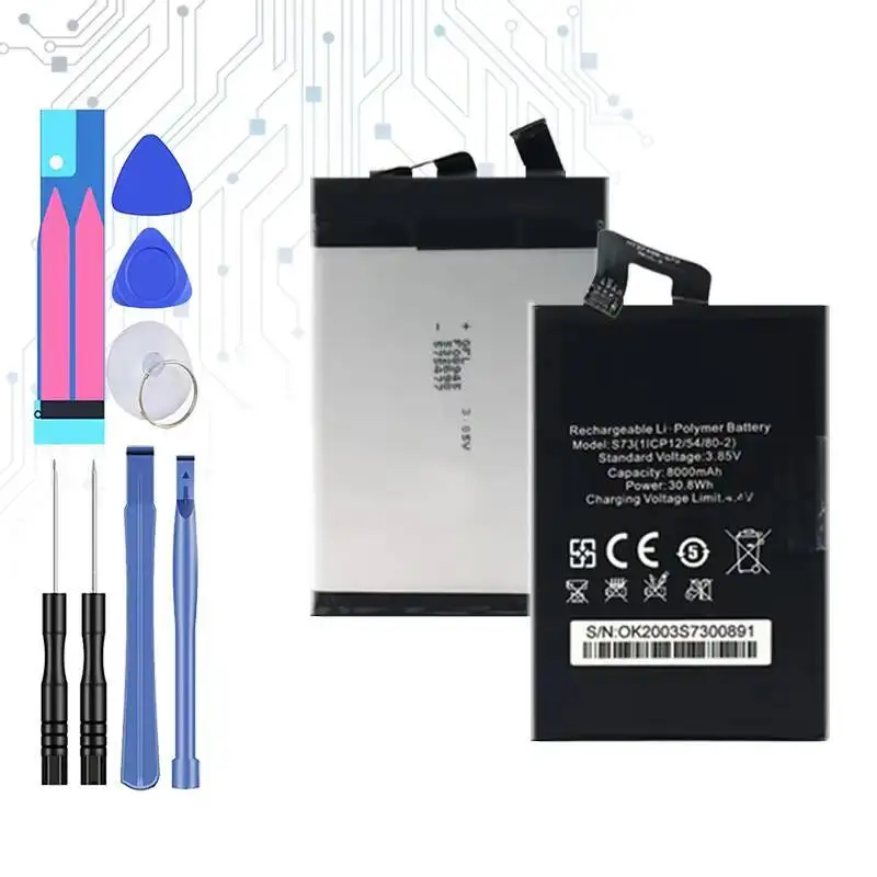 8000Mah For Oukitel WP5 S73 HT2749B-S73 REV1.3 Mobile Phone Battery Durable 
8000Mah For Oukitel WP5 S73 HT2749B-S73 REV1.3 Mobile Phone Battery Durable