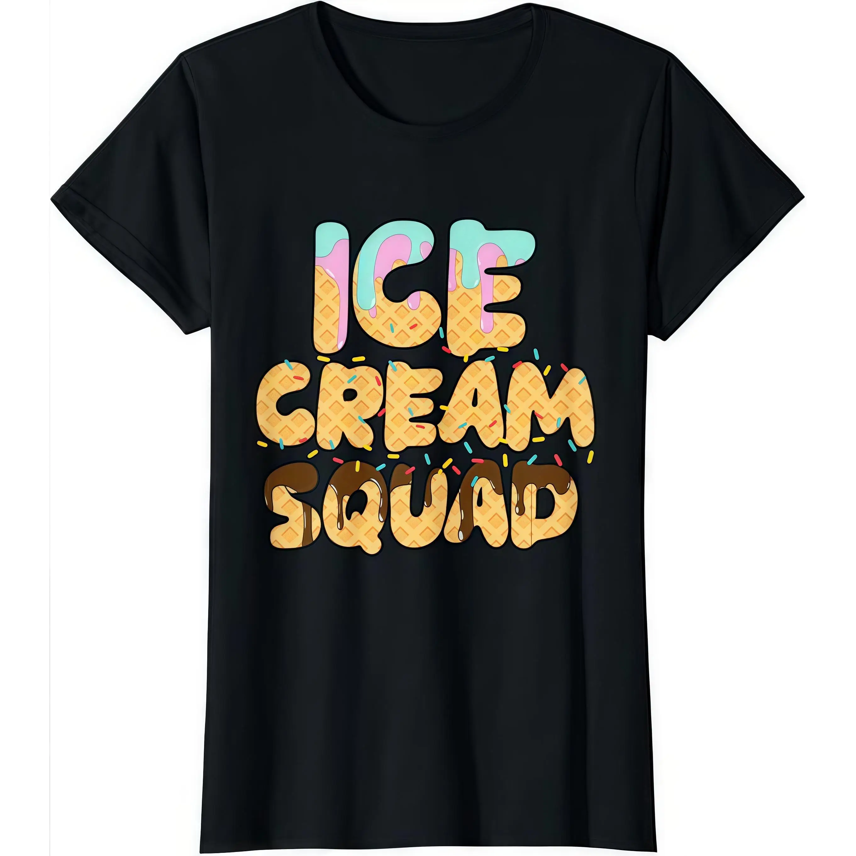 Women's Ice Cream Squad T-Shirt Sweet Dessert Graphic Tee Summer Foodie Lover Gift Cute Sprinkles Casual Top
Women's Ice Cream Squad T-Shirt Sweet Dessert Graphic Tee Summer Foodie Lover Gift Cute Sprinkles Casual Top