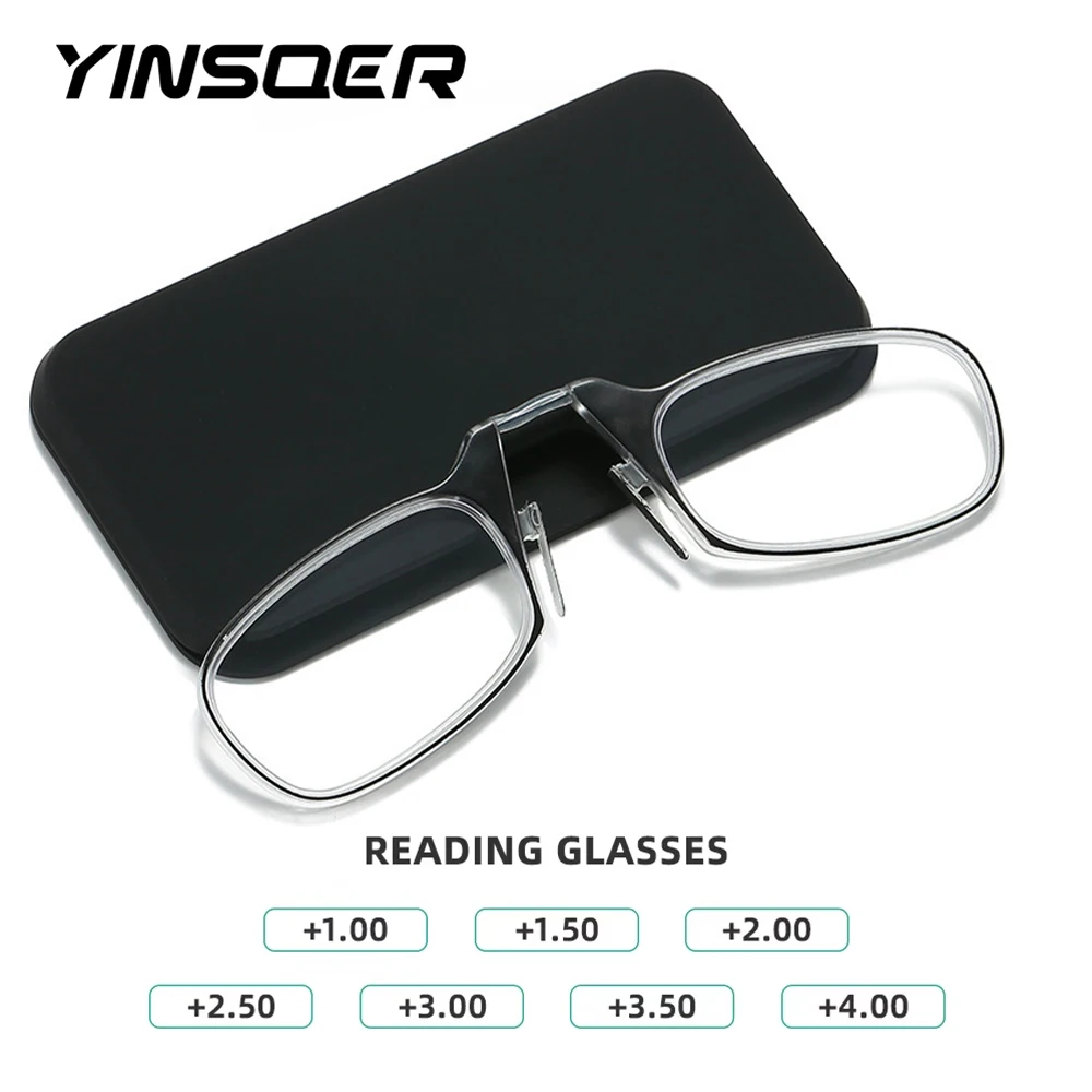 Fashion Nose Clip Reading Glasses Women Men Portable Presbyopic Glasses With Case Ultra Light Portable Sticky Phone Presbyopic 2 
Fashion Nose Clip Reading Glasses Women Men Portable Presbyopic Glasses With Case Ultra Light Portable Sticky Phone Presbyopic 2