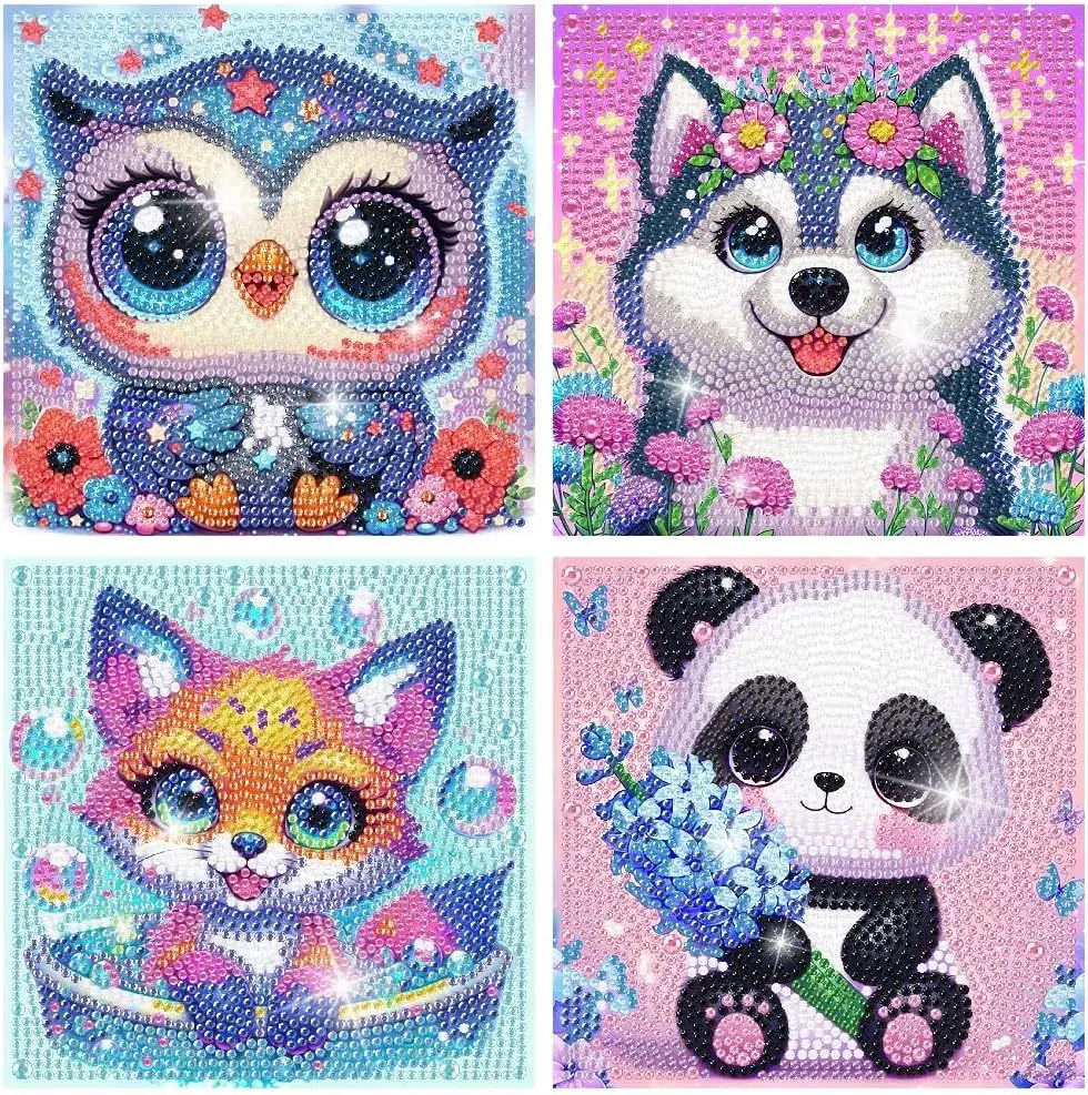 Full Diamond Crystal Diamond Painting with Children's Cartoon DIY Handmade Paste Painting Cute Animal Pattern Decoration Gift
Full Diamond Crystal Diamond Painting with Children's Cartoon DIY Handmade Paste Painting Cute Animal Pattern Decoration Gift