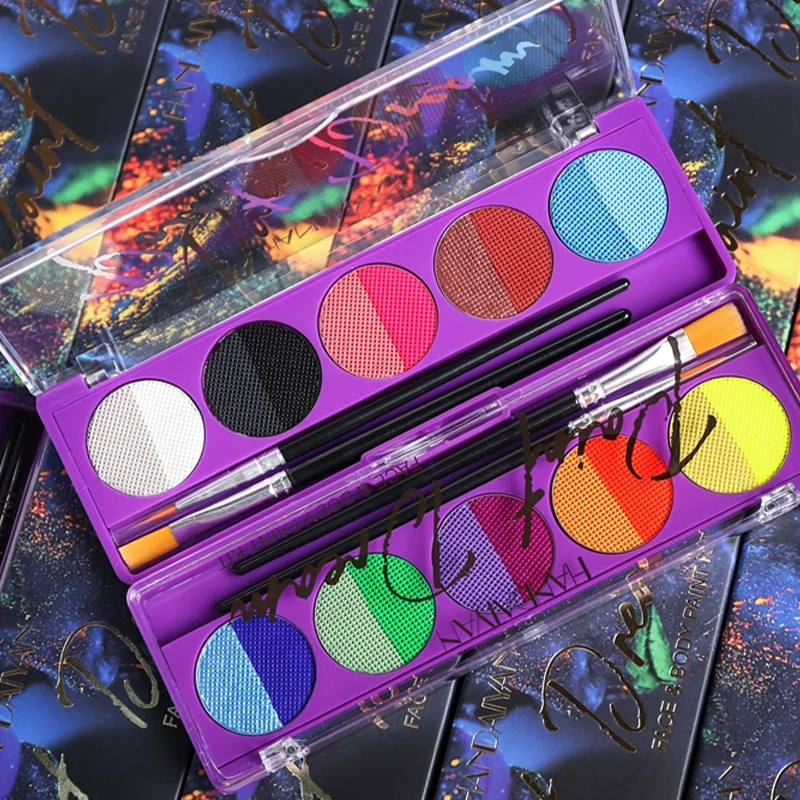 UV Neon Face Body Painting Oil Cream Safe Kids Flash Tattoo Painting Art Halloween Christmas Party Makeup Palette with Brush Kit
UV Neon Face Body Painting Oil Cream Safe Kids Flash Tattoo Painting Art Halloween Christmas Party Makeup Palette with Brush Kit