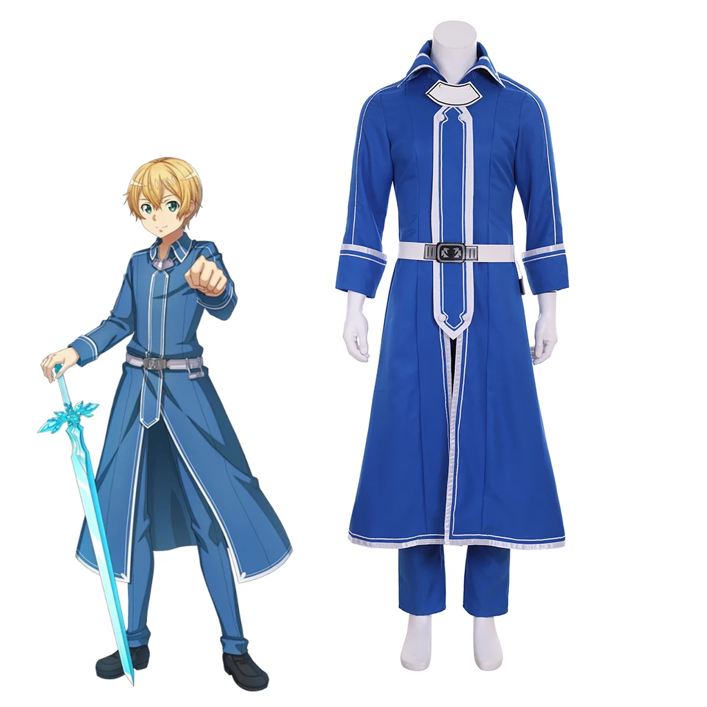 Anime Alicization Eugeo Cosplay Costume Men's Blue Trench Pants Full Set Disguise Knight Halloween Carnival Party Streetwear
Anime Alicization Eugeo Cosplay Costume Men's Blue Trench Pants Full Set Disguise Knight Halloween Carnival Party Streetwear