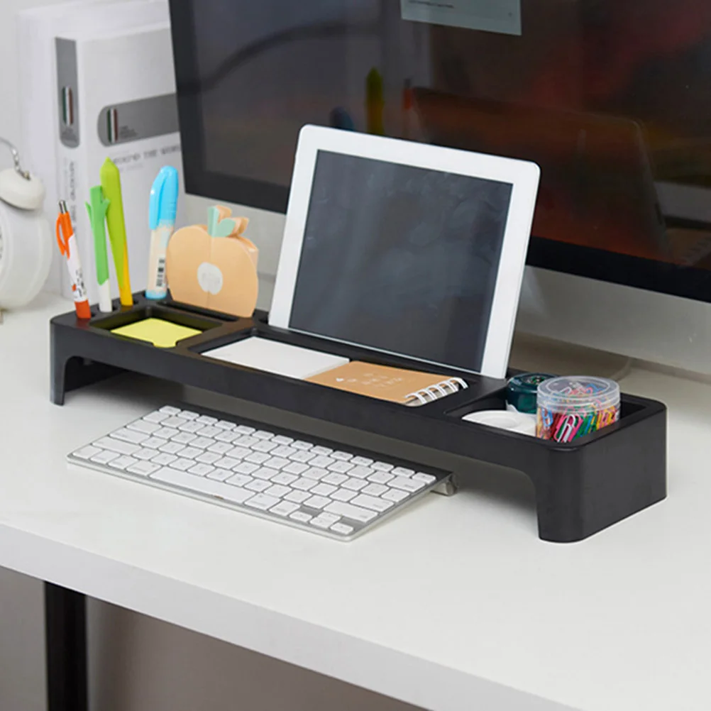 Stylish Plastic Desktop Storage Rack Multi-Functional Keyboard Organizer For Office Supplies Stationery Cups Keyboard Shelf
Stylish Plastic Desktop Storage Rack Multi-Functional Keyboard Organizer For Office Supplies Stationery Cups Keyboard Shelf