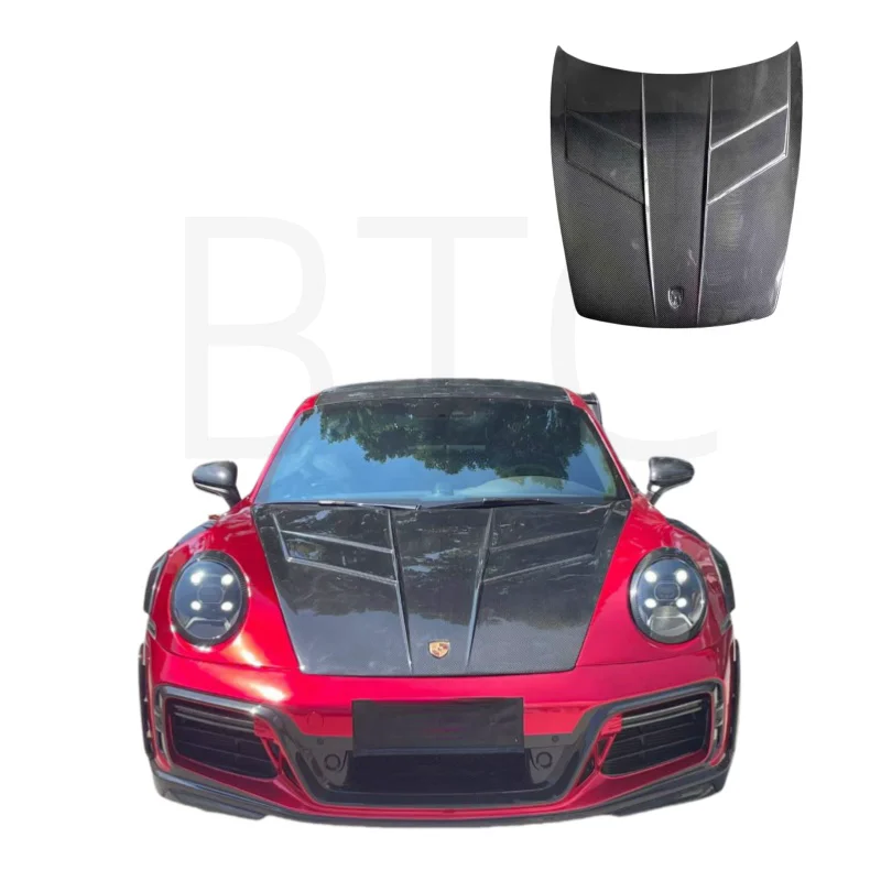 BTC Perfect fitment Keyvany style dry carbon fiber car hood for porsche 992 engine bonnet
BTC Perfect fitment Keyvany style dry carbon fiber car hood for porsche 992 engine bonnet