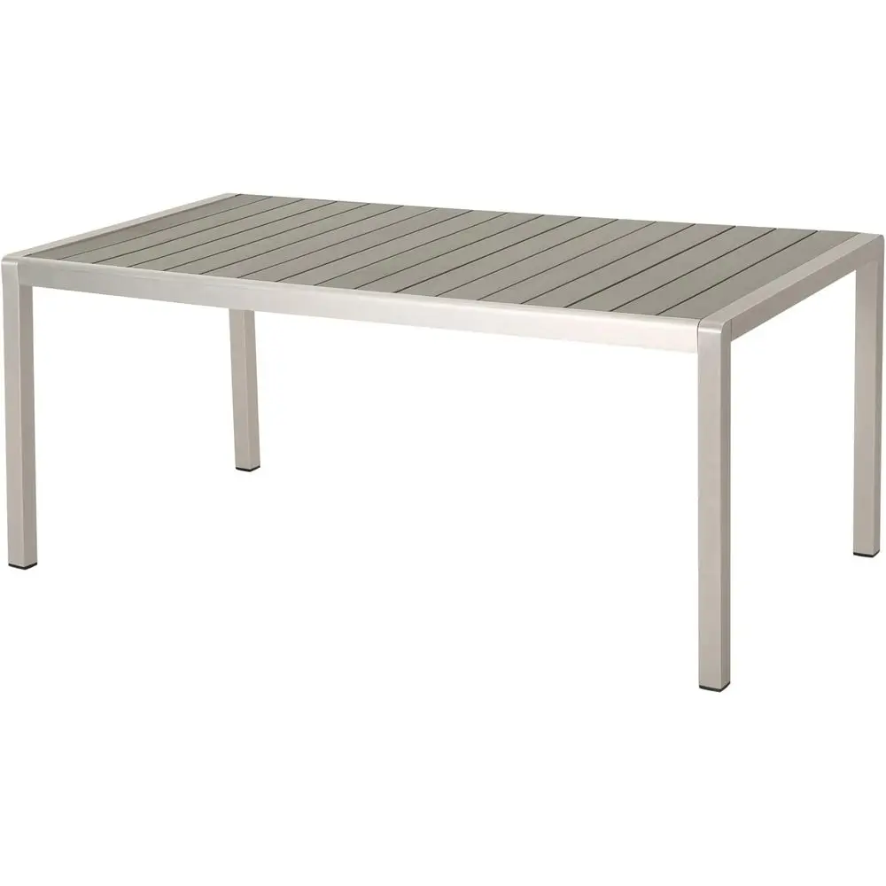Gray Outdoor Dining Table with Auxiliary Wood Top
Gray Outdoor Dining Table with Auxiliary Wood Top