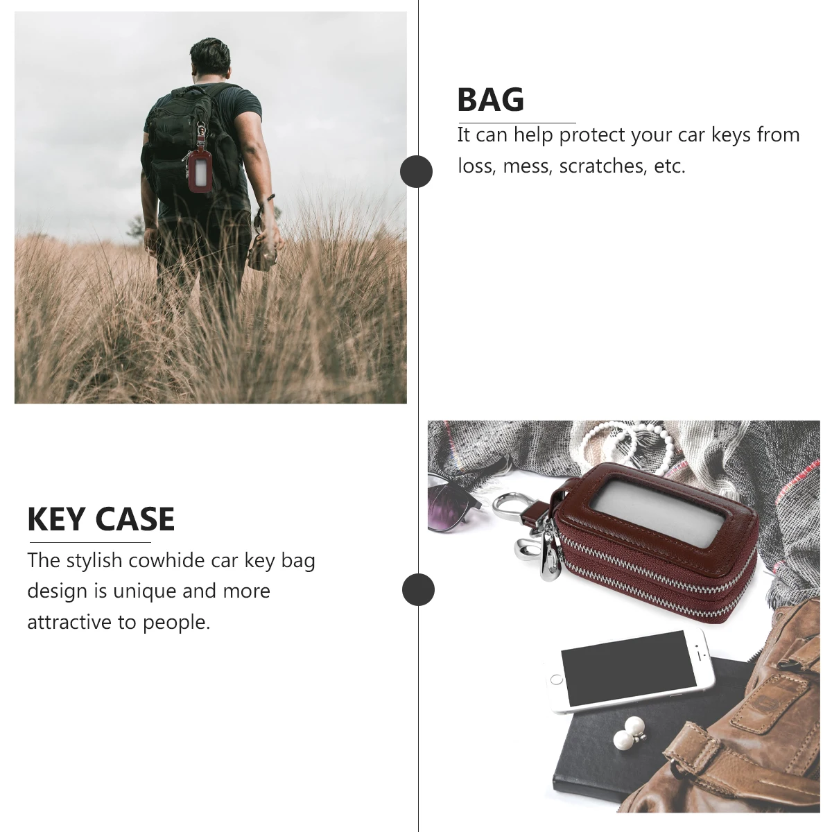 1pc Car Key Bag Automotive Cowhide Hanging Waist Pouch Zipper Key Organizer Holder for Keys Coins Cash Storage противо
1pc Car Key Bag Automotive Cowhide Hanging Waist Pouch Zipper Key Organizer Holder for Keys Coins Cash Storage противо