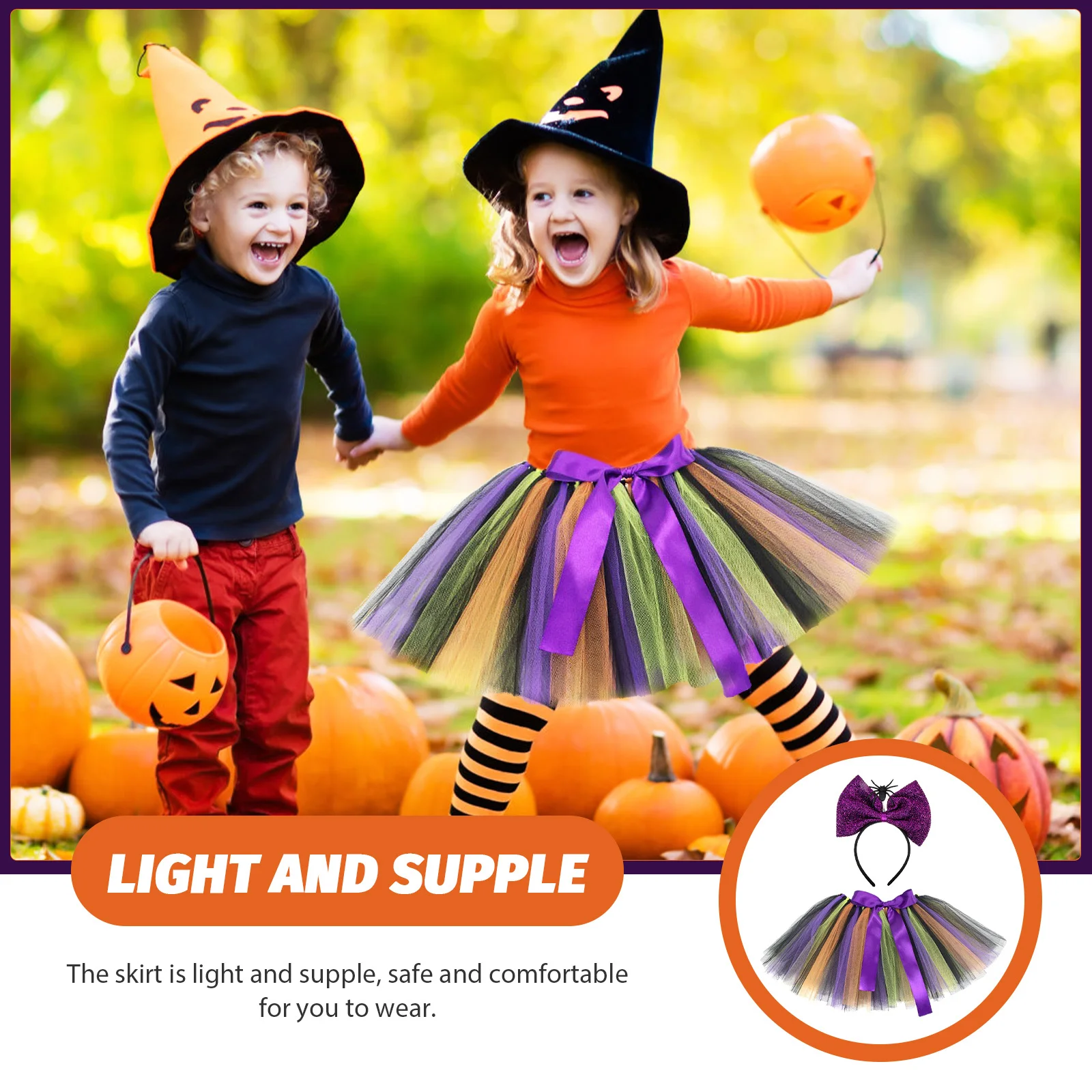 1Set Halloween Skirt Spider Pattern Tutu Dress Party Headband Halloween Cosplay Costume Set Gauze Dress Party Spider Headband
1Set Halloween Skirt Spider Pattern Tutu Dress Party Headband Halloween Cosplay Costume Set Gauze Dress Party Spider Headband